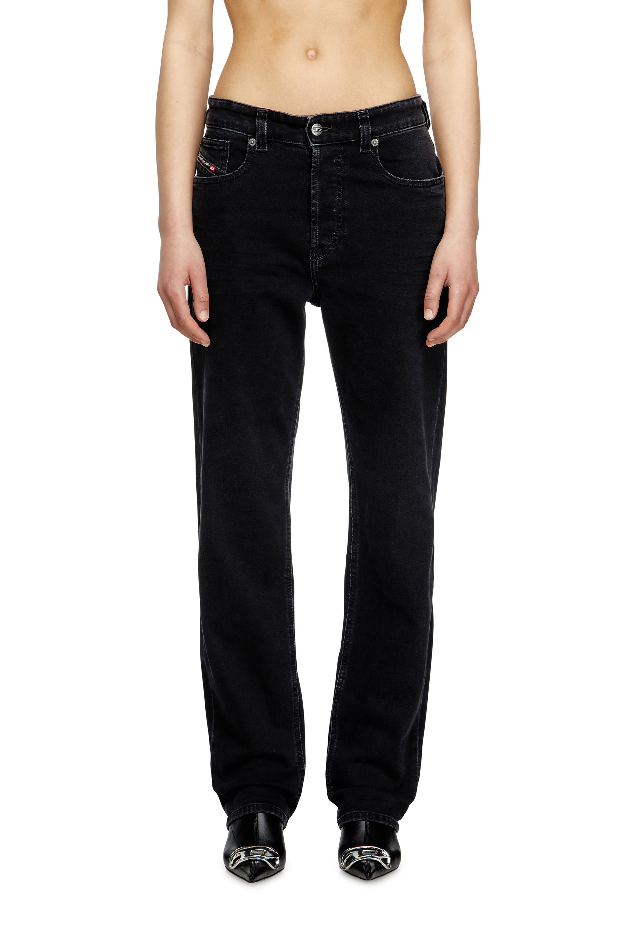 Diesel - Damen Regular Jeans 1988 D-Ark 09M69, Schwarz/Dunkelgrau - 2