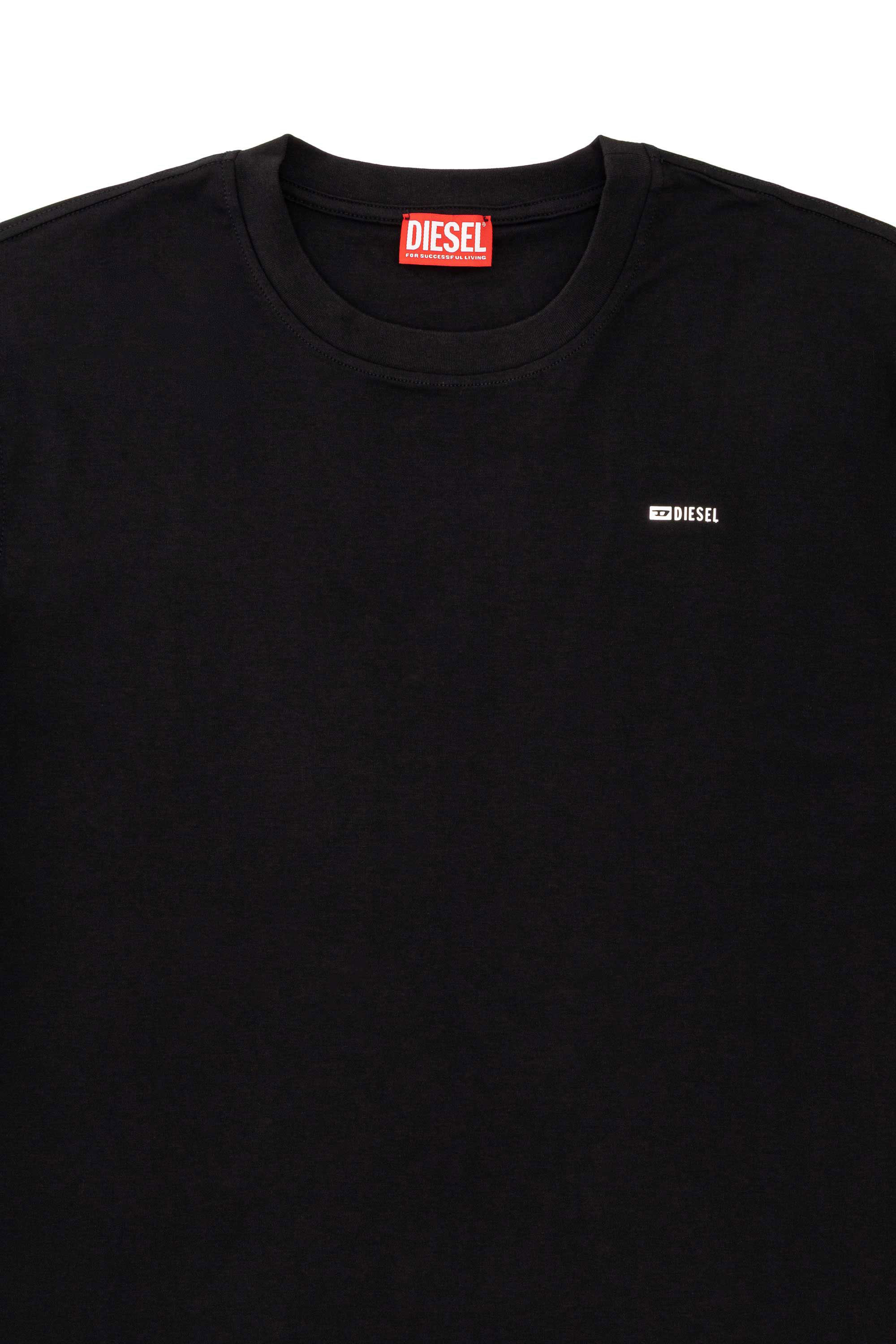 Diesel - T-ADJUST-MET, Herren Baumwoll-T-Shirt mit kleinem Logo auf der Brust in Schwarz - 6