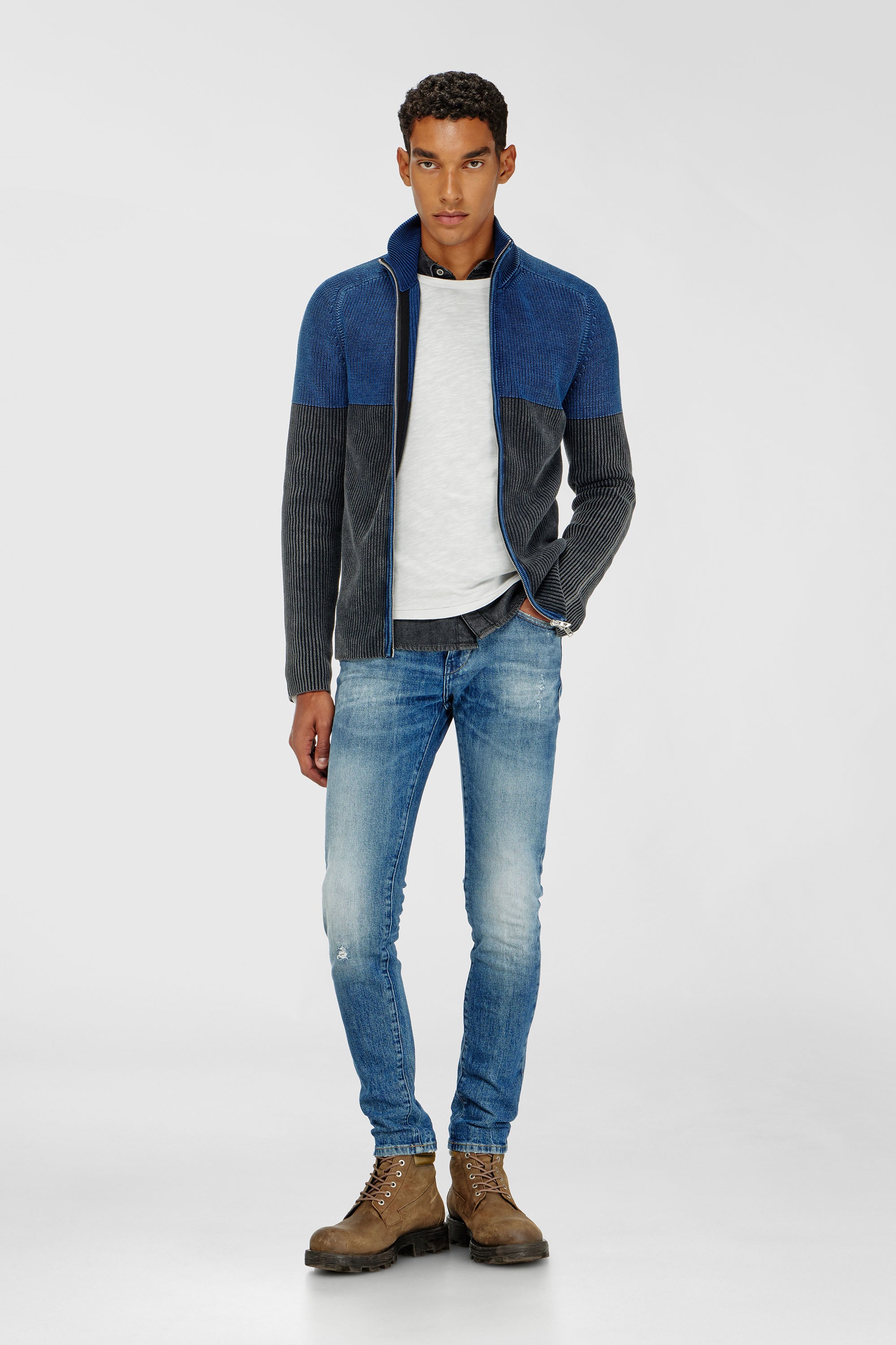Diesel - Herren Slim Jeans 2019 D-Strukt 0KICR, Mittelblau - 1