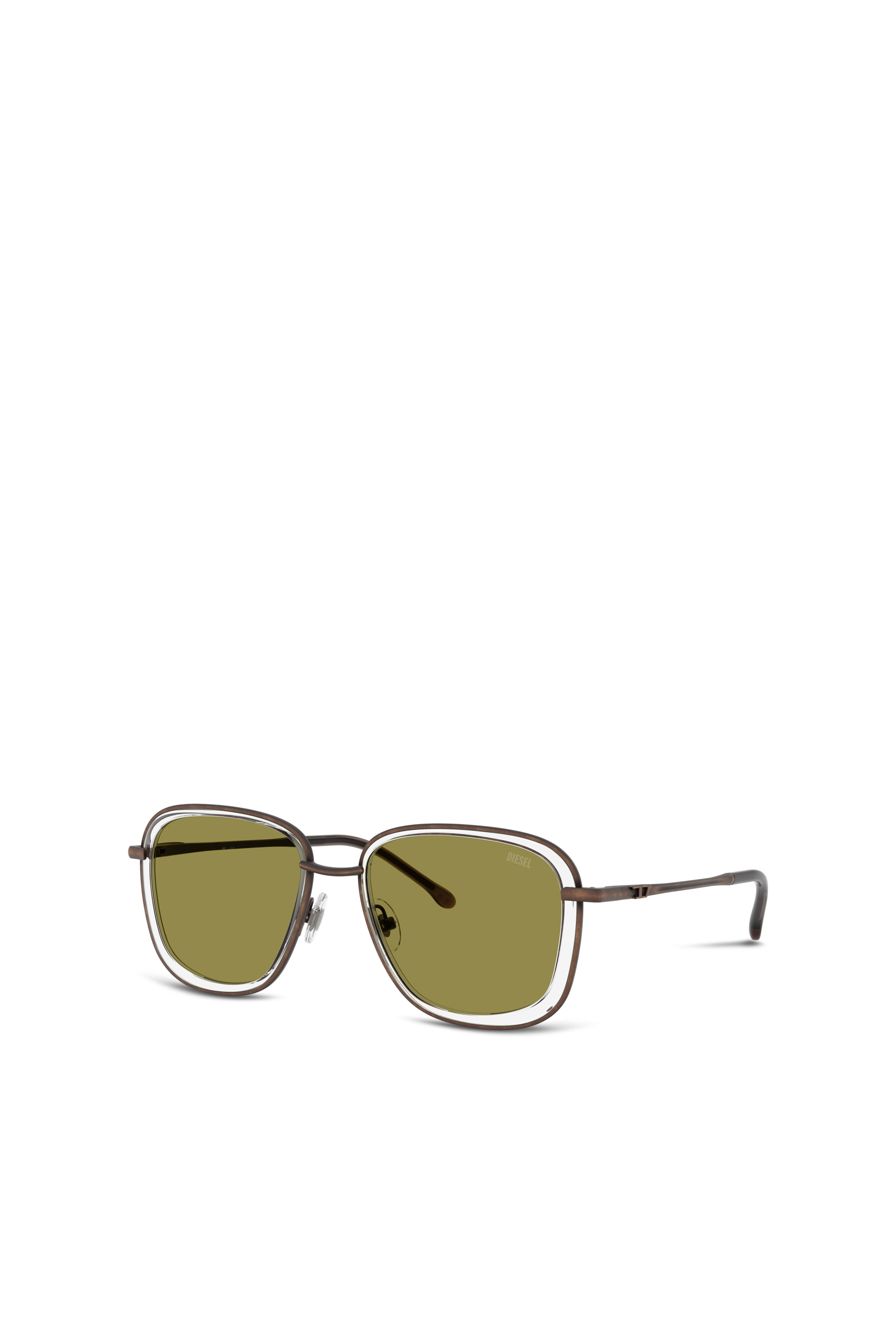 Diesel - 0DL1017, Unisex Quadratische Sonnenbrille in Grün - 1