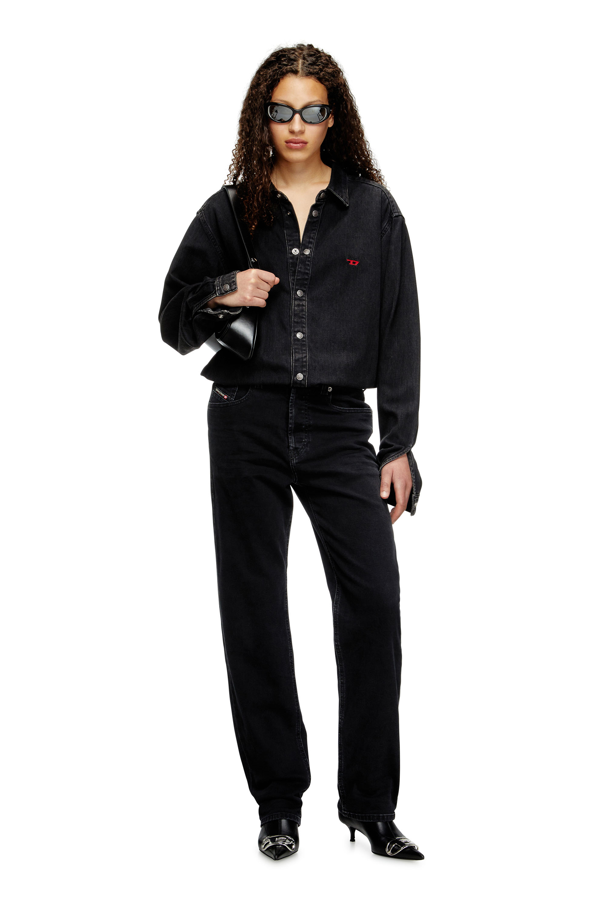 Diesel - Woman's Regular Jeans 1988 D-Ark 09M69, Black/Dark grey - 1