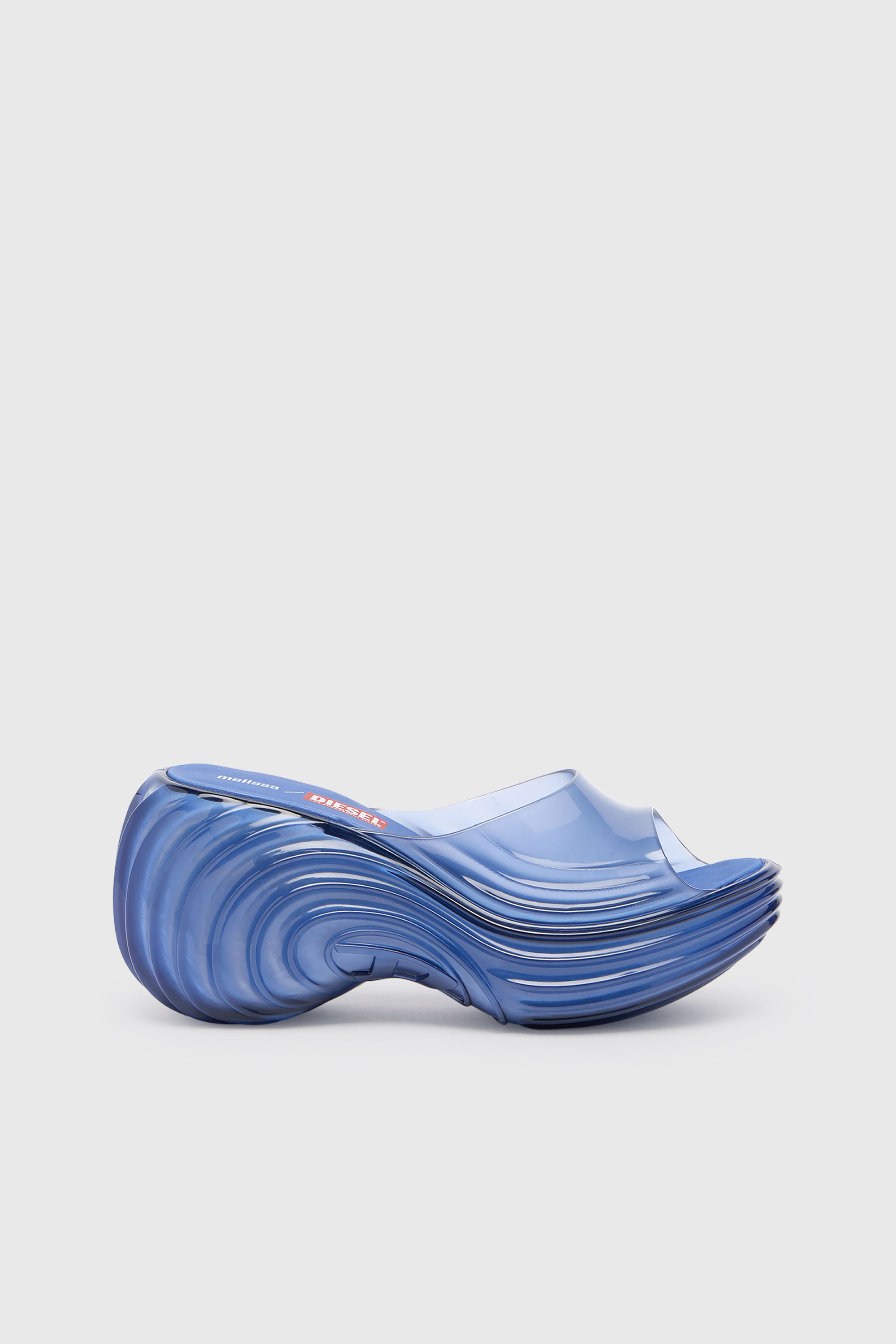 Diesel - MELISSA QUANTUM PLATFORM, Damen Plateau-Pantolette aus Melflex&reg; in Blau - 1
