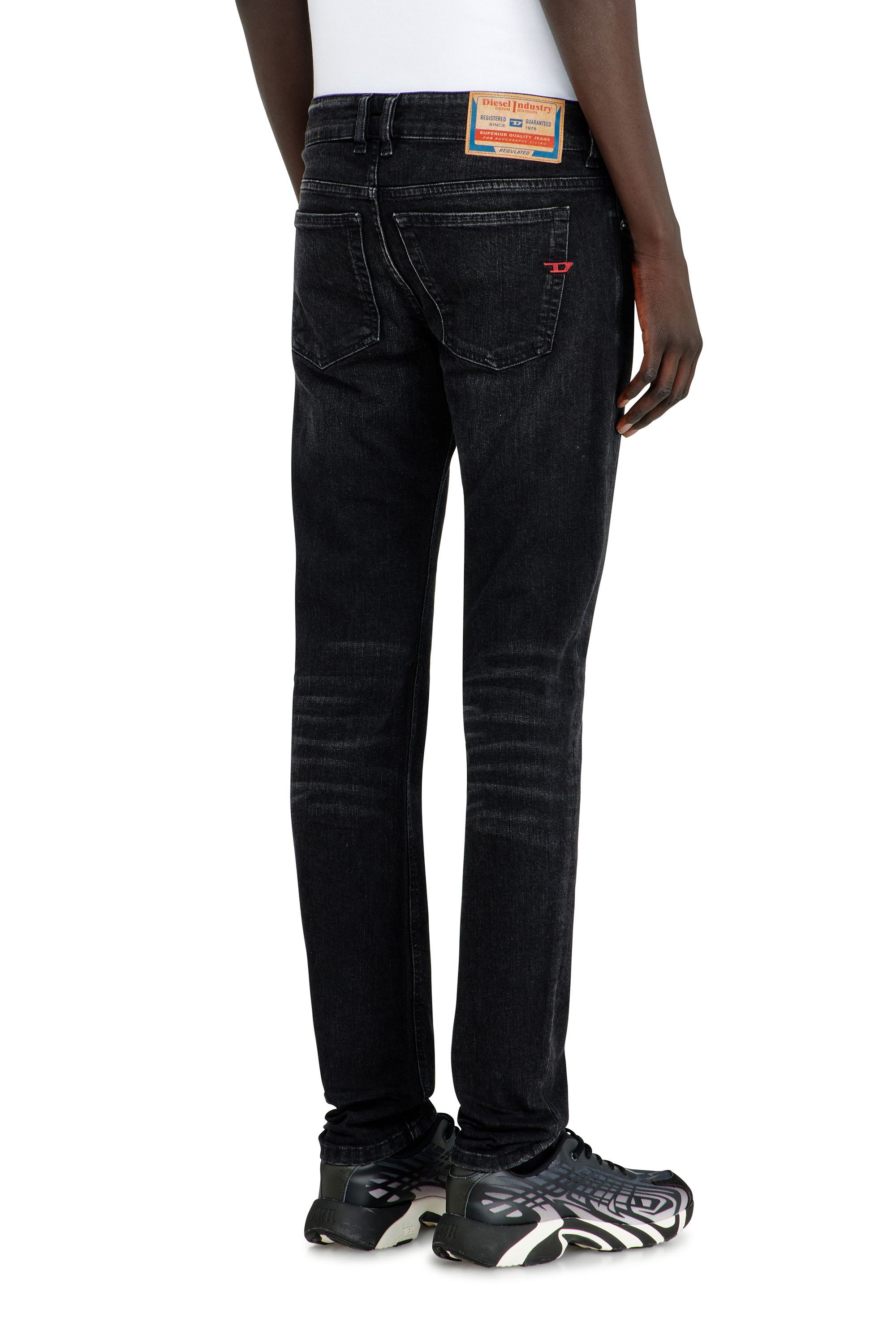 Diesel - Man's Skinny Jeans 1979 Sleenker 0GRDA, Black/Dark grey - 5
