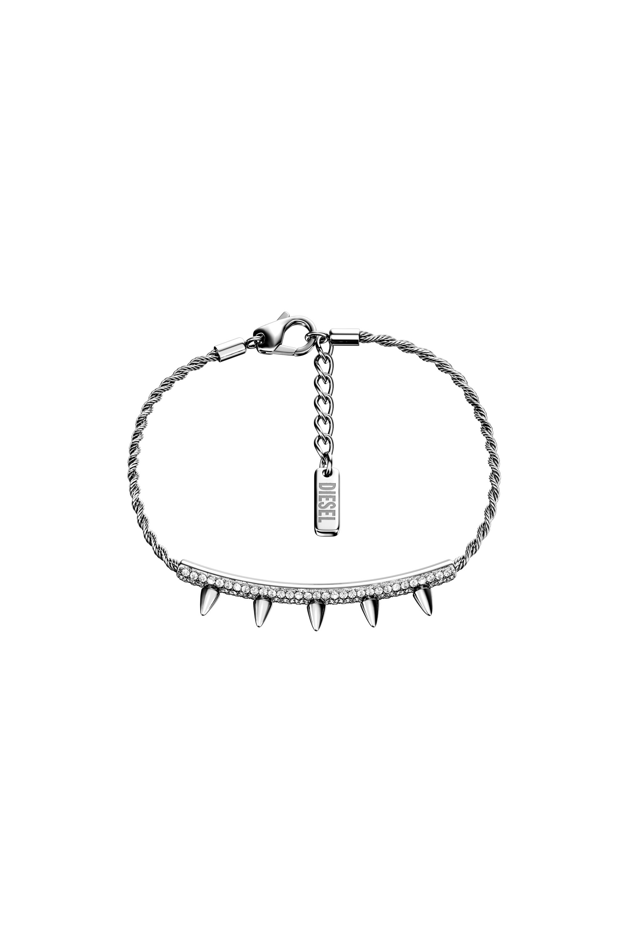 Diesel - DX1725040, Unisex ID-Armband aus Edelstahl in Silber - 1