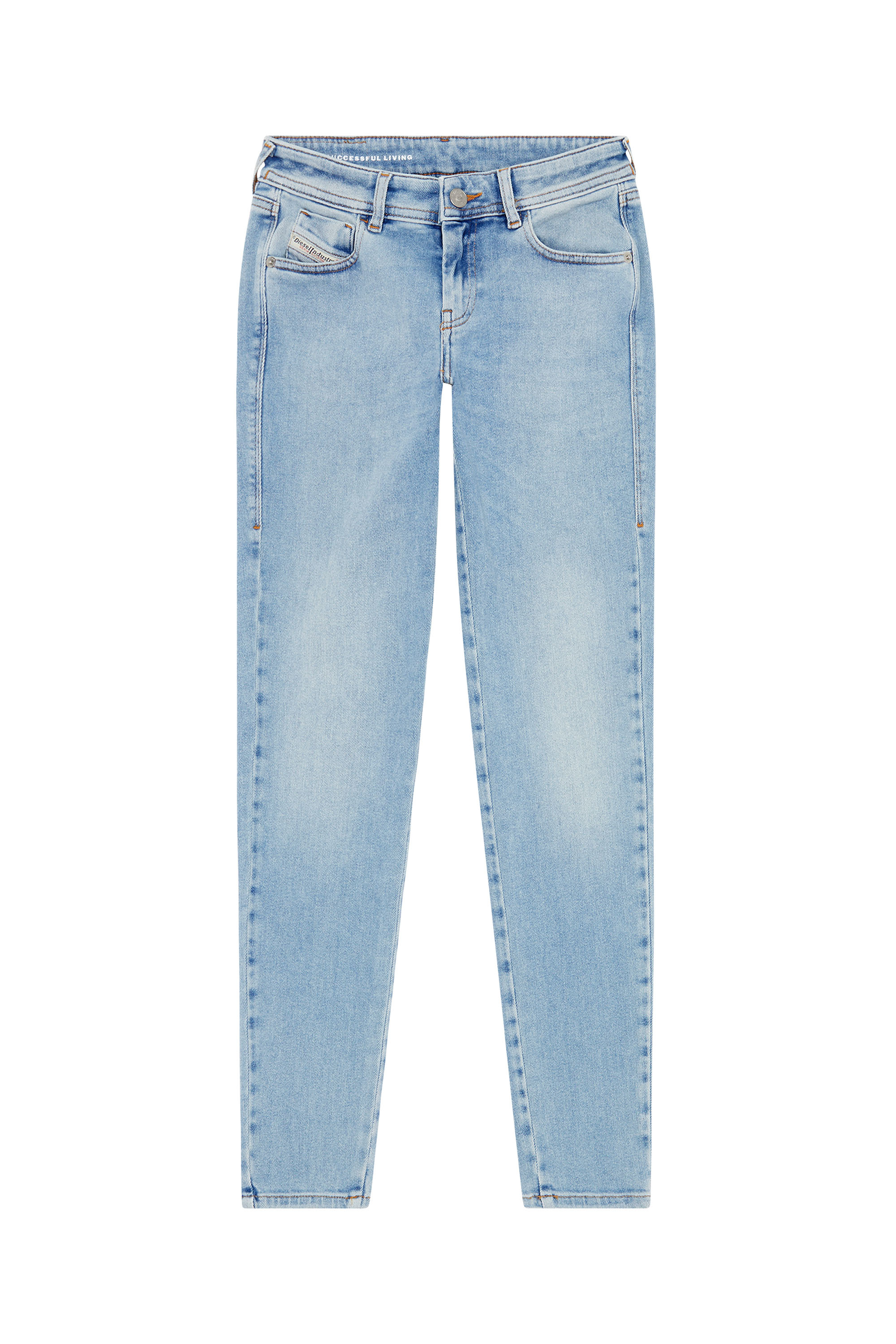 Diesel - 2018 SLANDY-LOW 09F87 Super skinny Jeans, Hellblau - Image 5