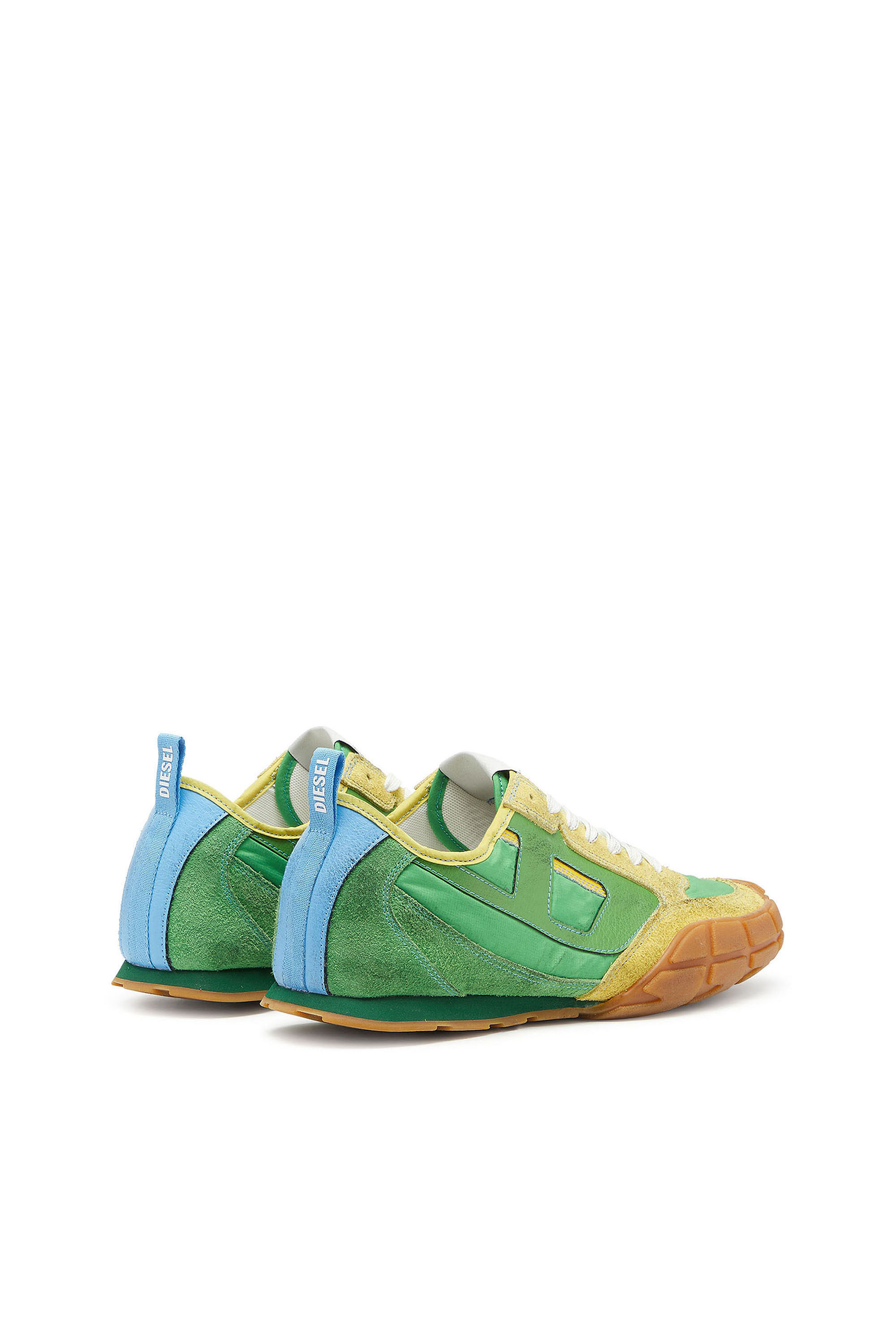Diesel - S-PAGODHA LOW, Herren S-Pagodha &ndash; Sneakers aus Leder und Nylon in Gr&uuml;n - 3