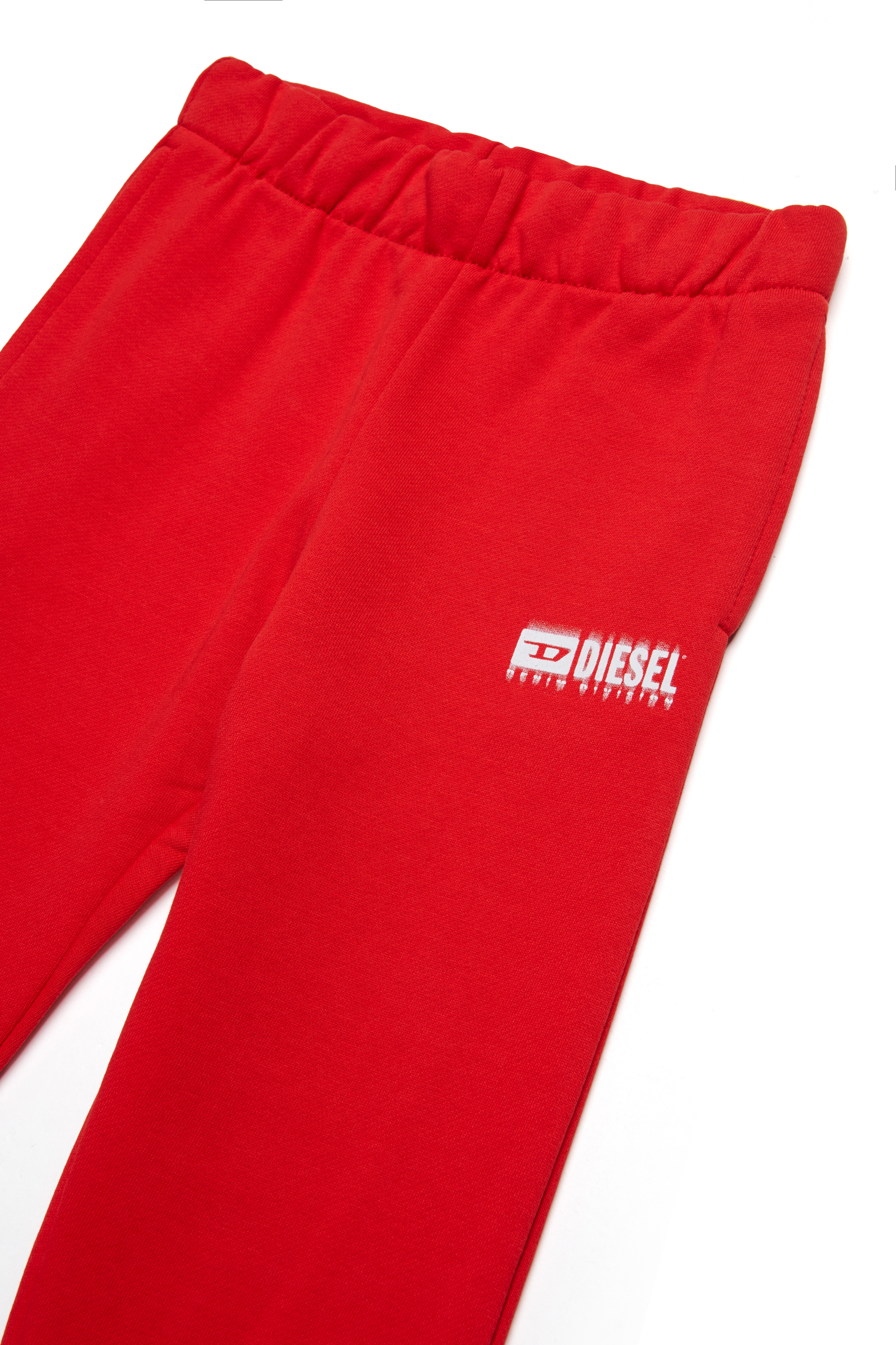 Diesel - PBASEB, Unisex Sweathose mit verschmiertem Logo in Rot - 3