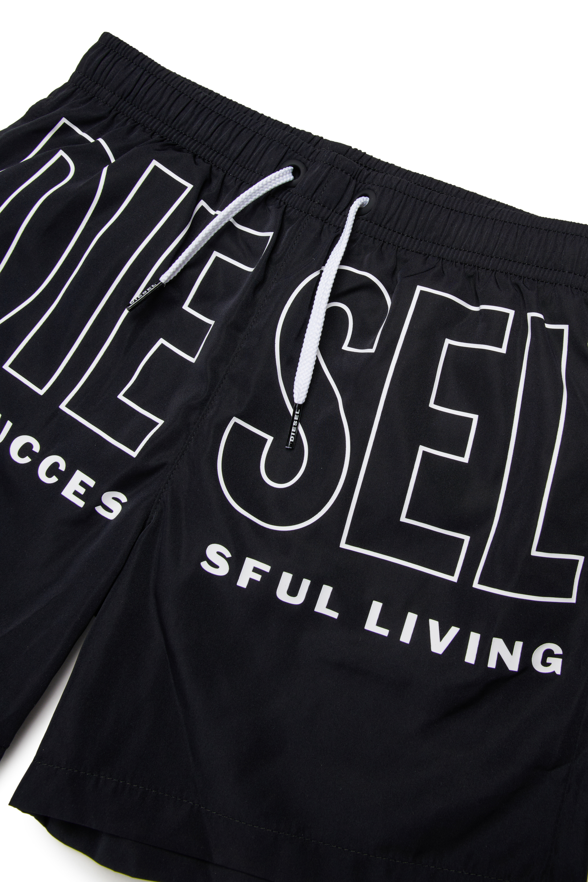 Diesel - MIDIT, Herren Badeshorts mit Maxi-Logo in Schwarz - 3