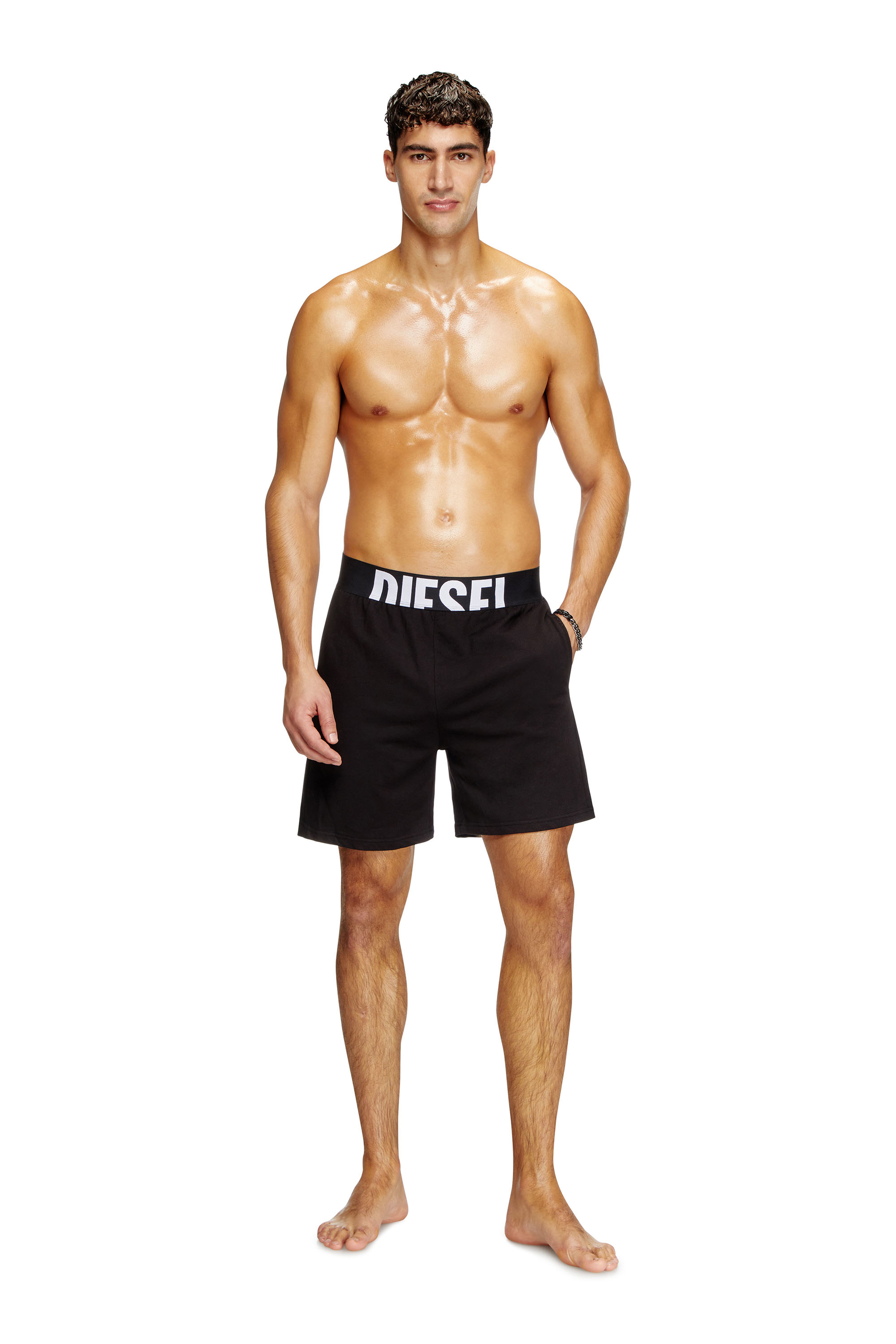 Diesel - DYLAN-D-POP, Herren Pyjamashorts in Schwarz - 1