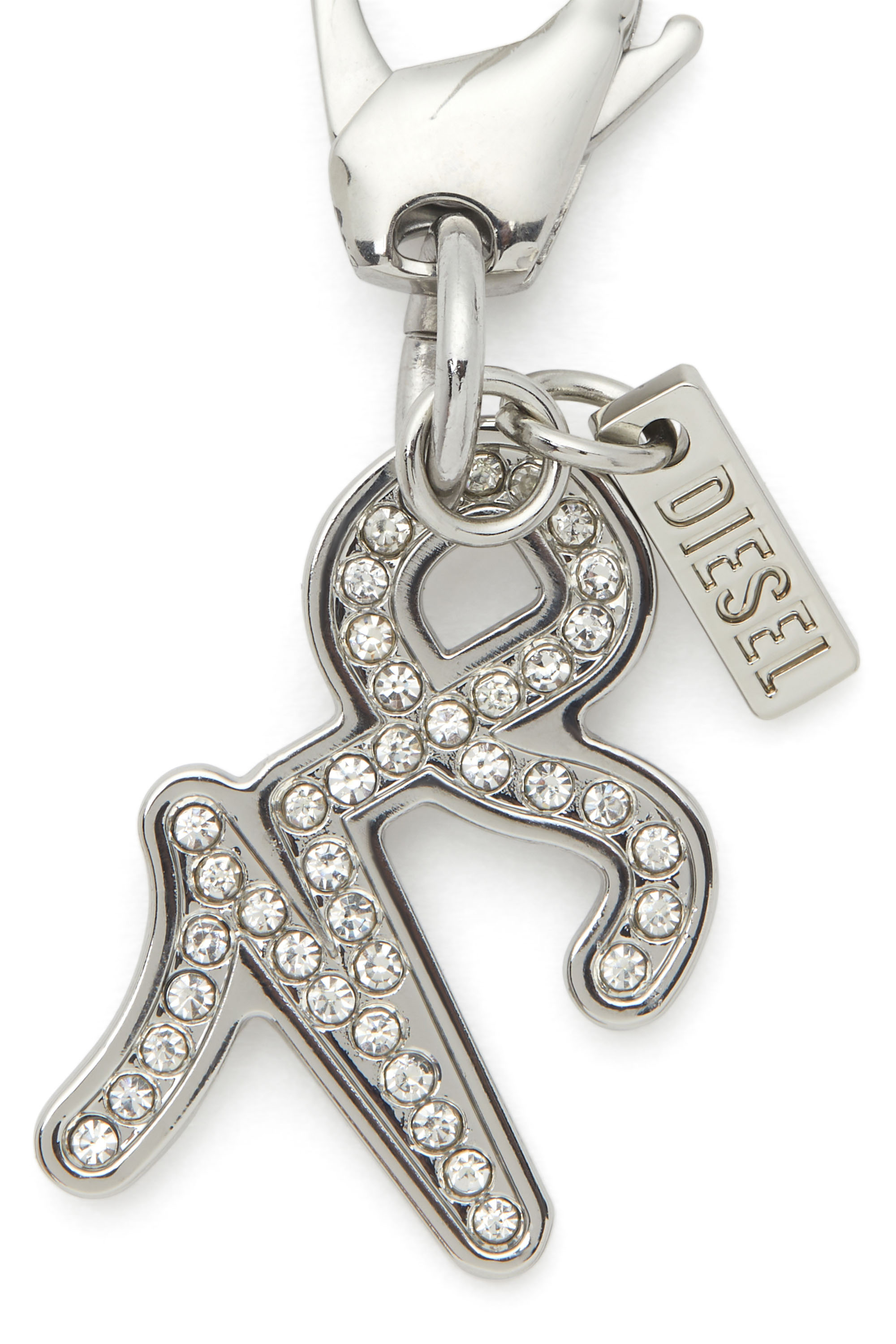 Diesel - CHARM CAPRICORN, Unisex Metallanhänger Steinbock mit Strasssteinen in Silber - 2