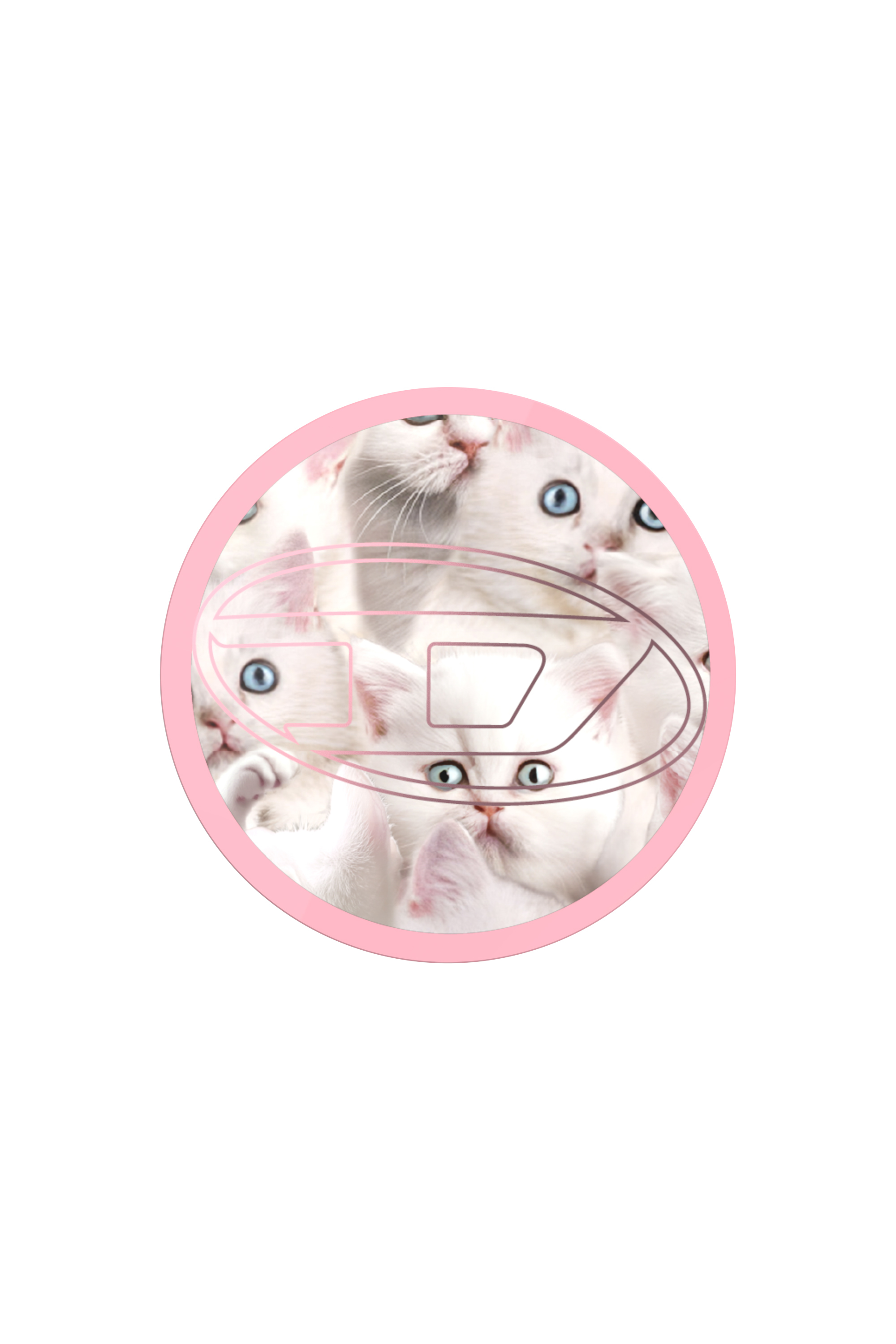 Diesel - 60452  GRIP CASE, Unisex Oval D Cats Magsafe Gripstand in Rosa - 1