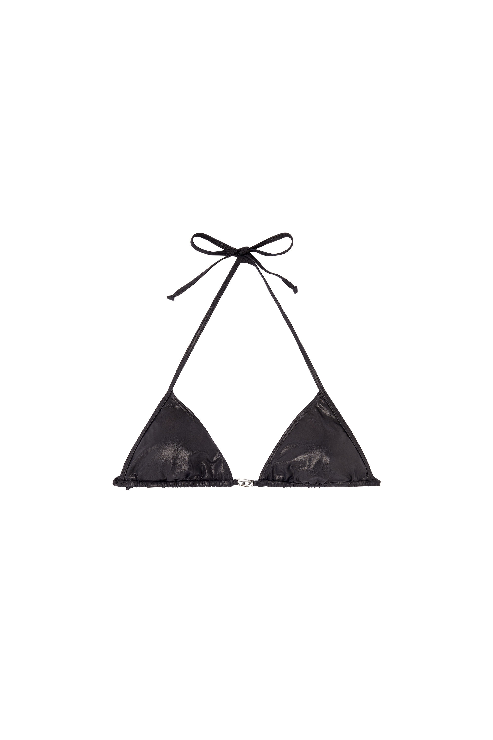 Diesel - ELETTRA-DNM, Damen Dreieck-Bikini-Top aus schimmerndem Stoff in null - 3
