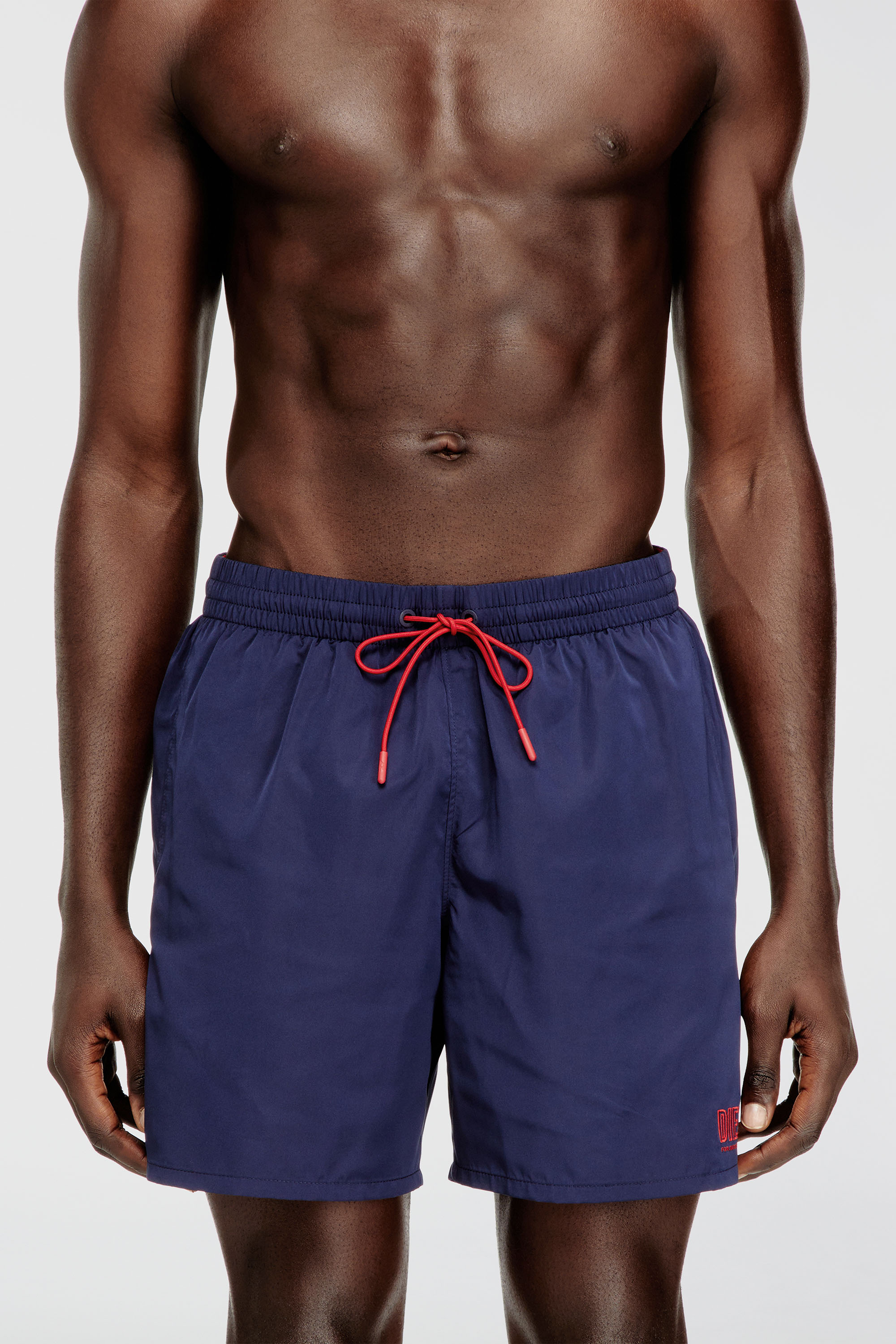 Diesel - SPORT-41-D-CORE, Herren Badeshorts mit Rei&szlig;verschlusstasche in Dunkelblau - 1