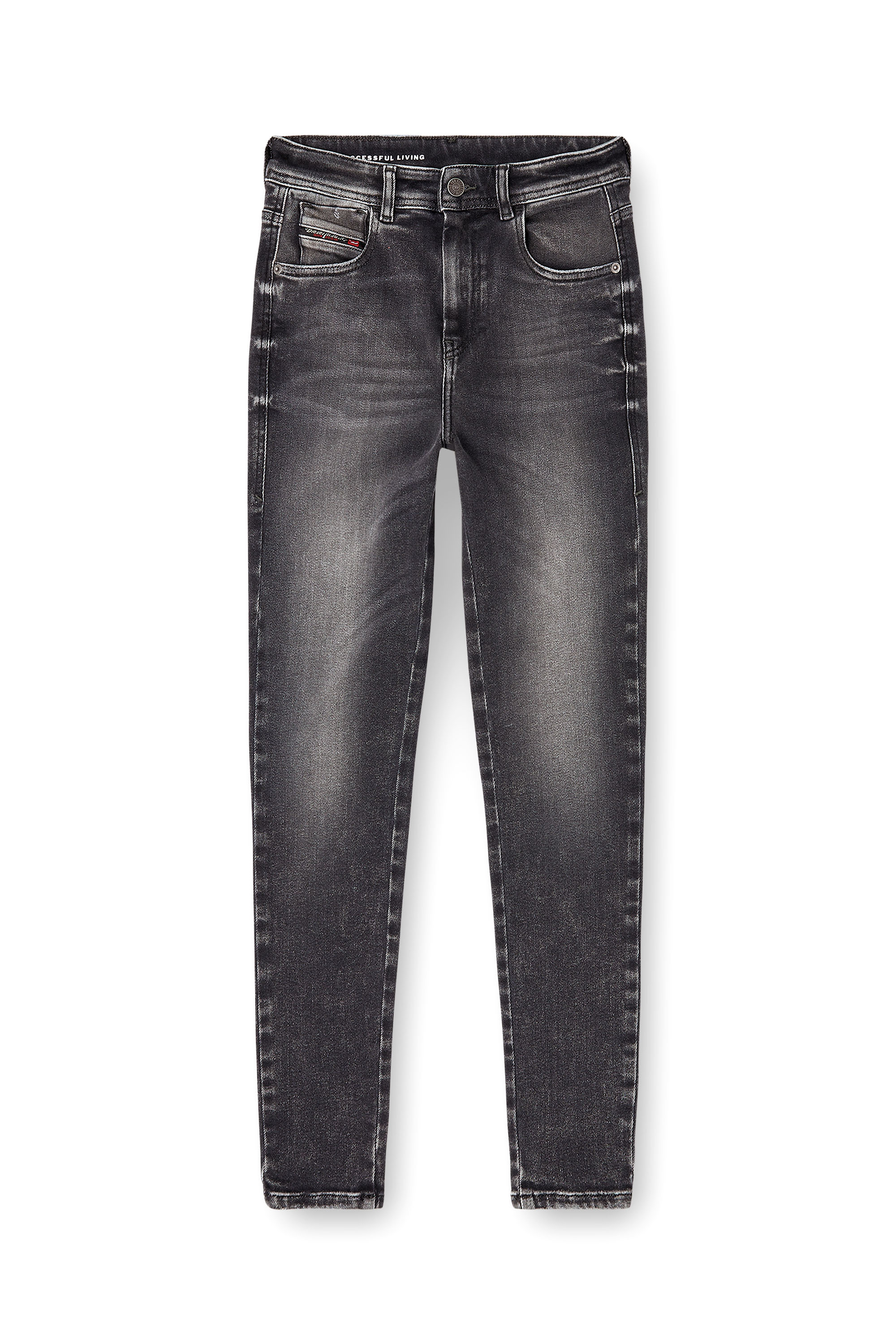 Diesel - Damen Skinny Jeans 1984 Slandy-High 09L93, Schwarz/Dunkelgrau - 2