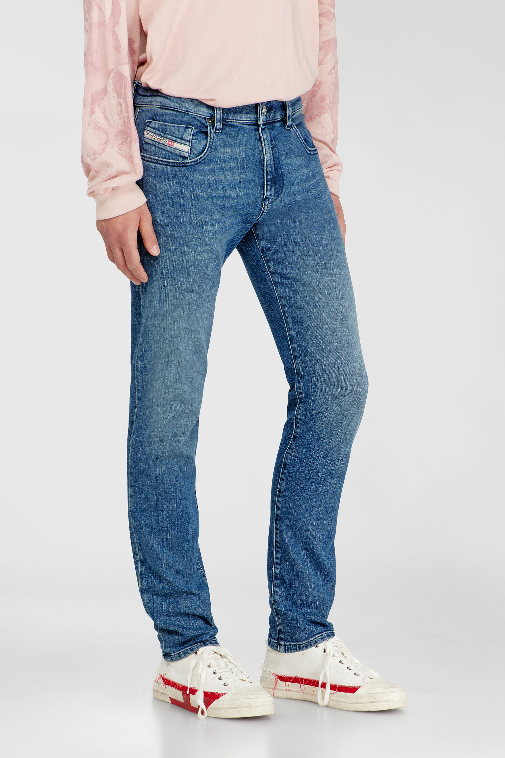 Diesel - Herren Slim Jeans 2019 D-Strukt 0HDBK, Mittelblau - 7