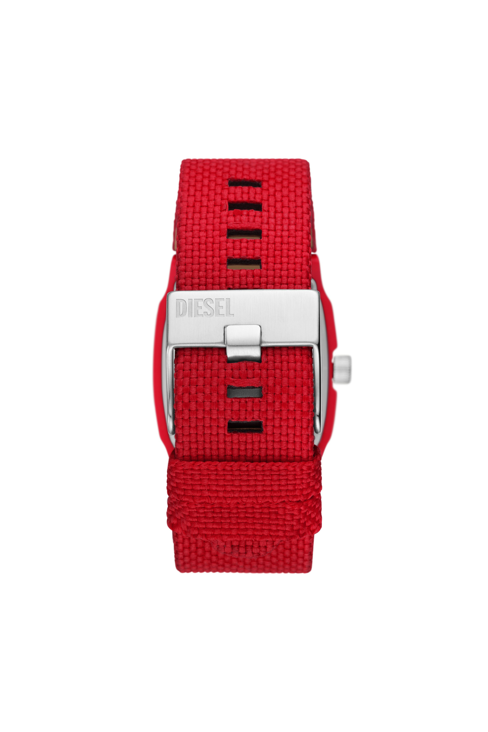 Diesel - DZ2168, Herren Cliffhanger rotem Chronograph in Rot/Wei&szlig; - 2