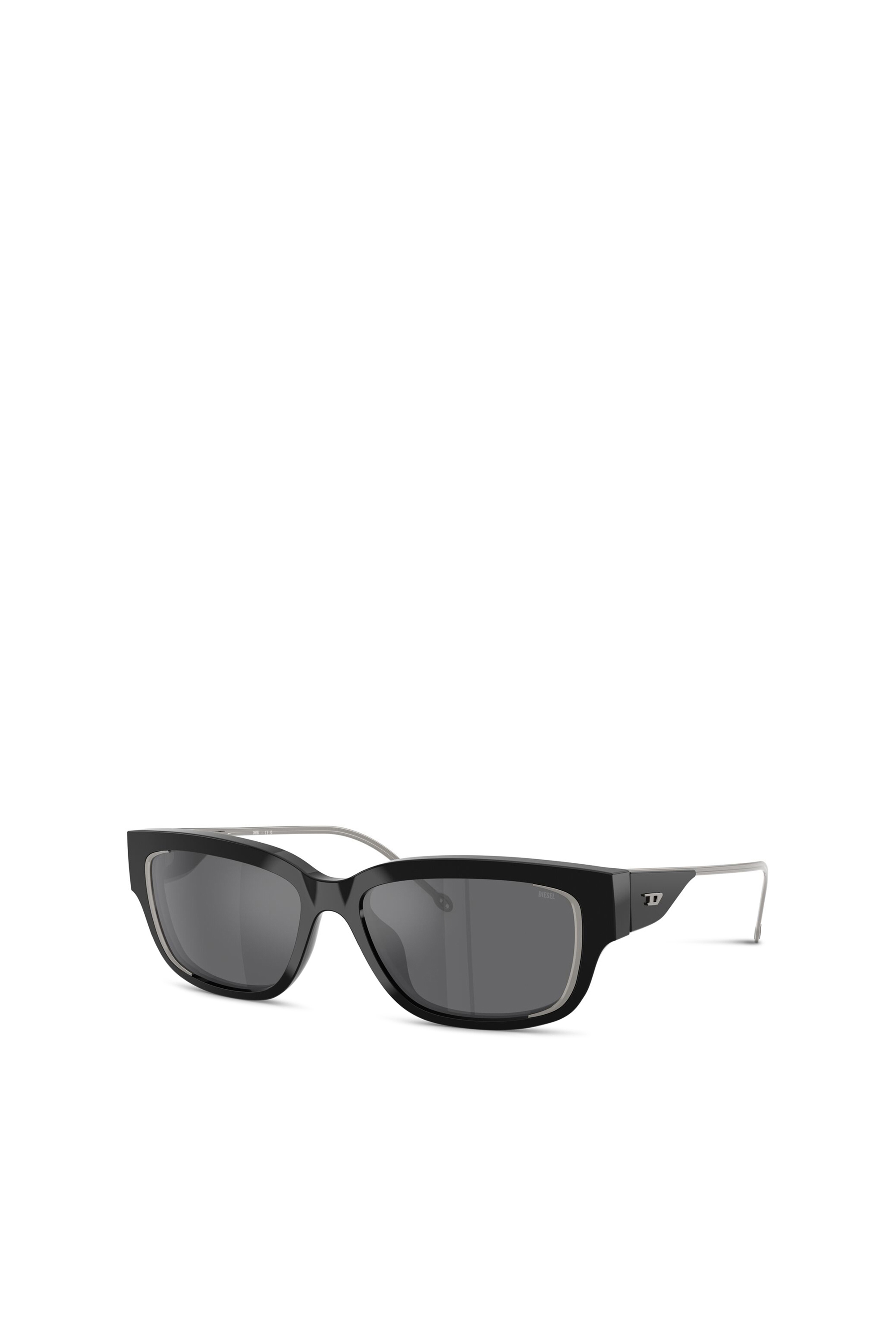 Diesel - 0DL2002 SIZE 56, Unisex Rechteckiges Modell Brille in Grau - 4