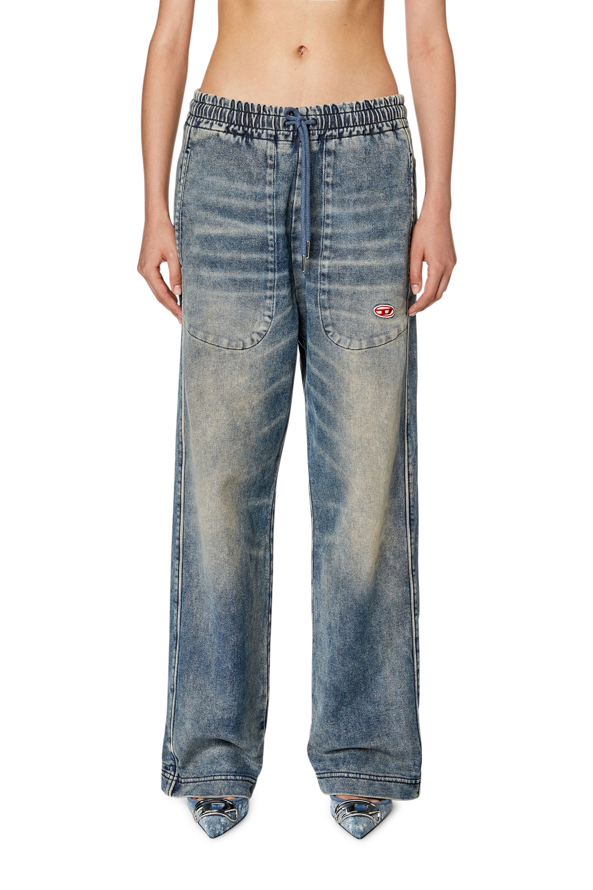 Diesel - Straight D-Martians Track Denim 068EV, Mittelblau - Image 5