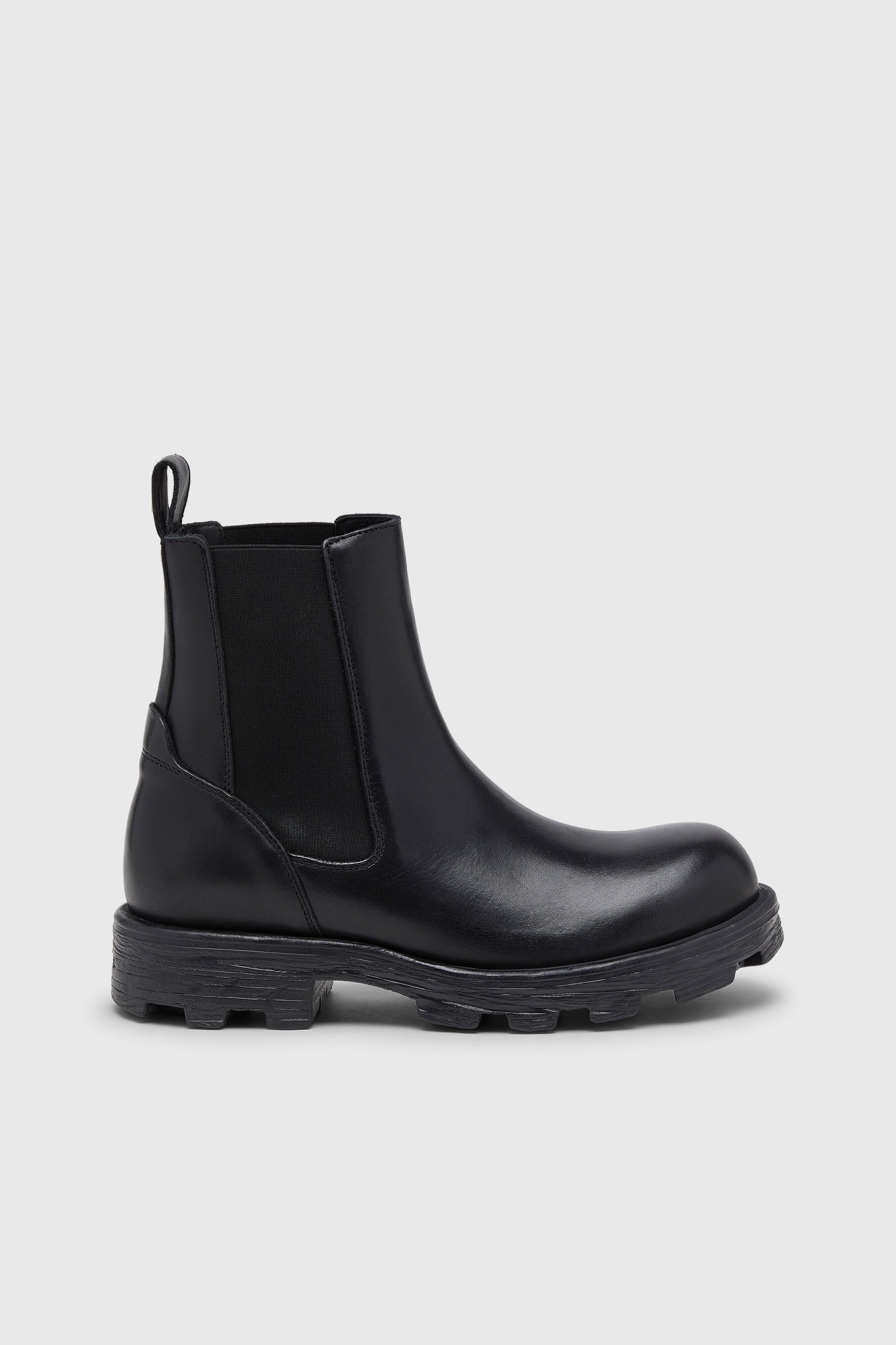 Diesel - D-HAMMER CH, Herren D-Hammer-Chelsea-Stiefel aus Leder in Schwarz - 1