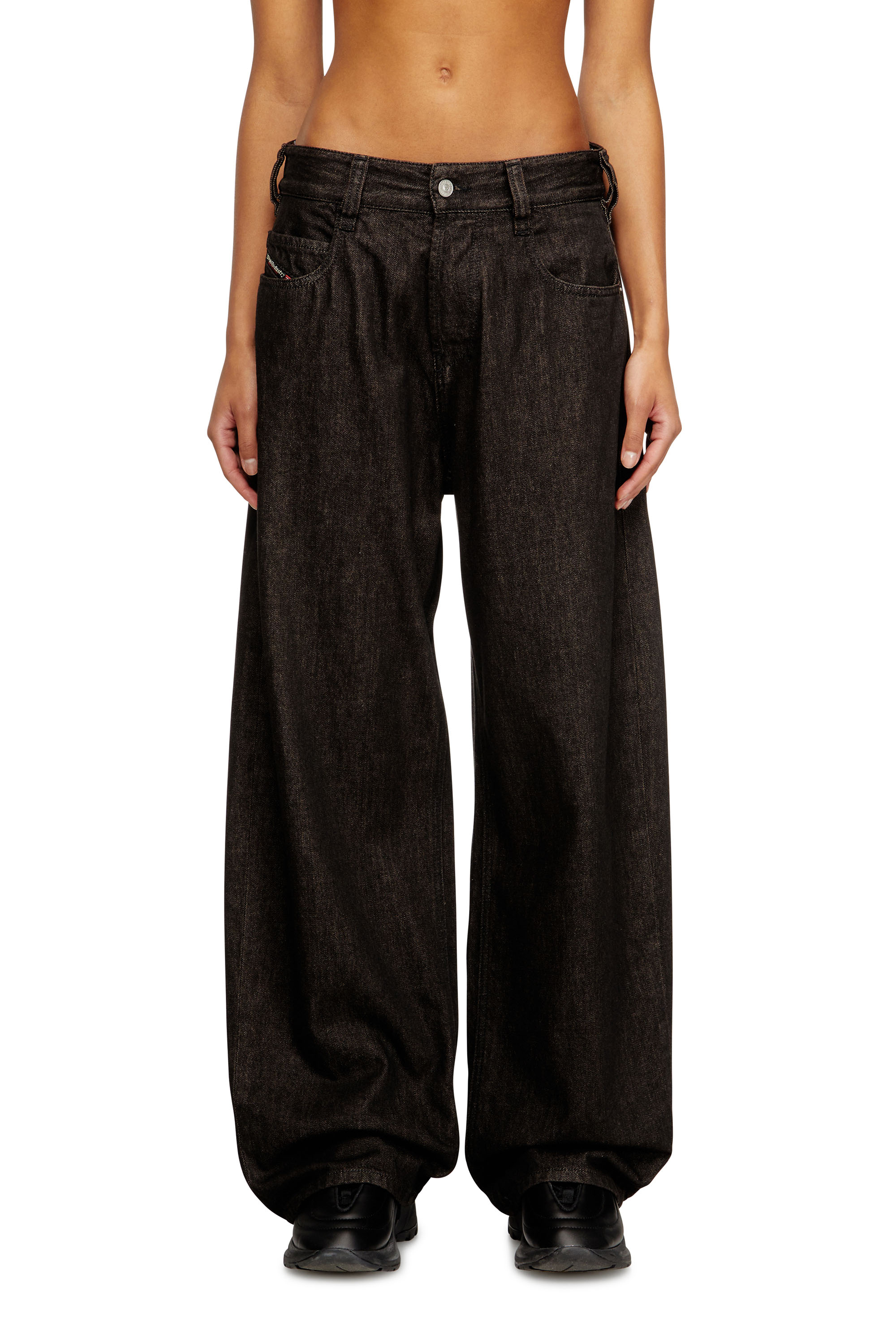 Diesel - Unisex Relaxed Jeans 1997 D-Enim 09N25, Schwarz/Dunkelgrau - 3