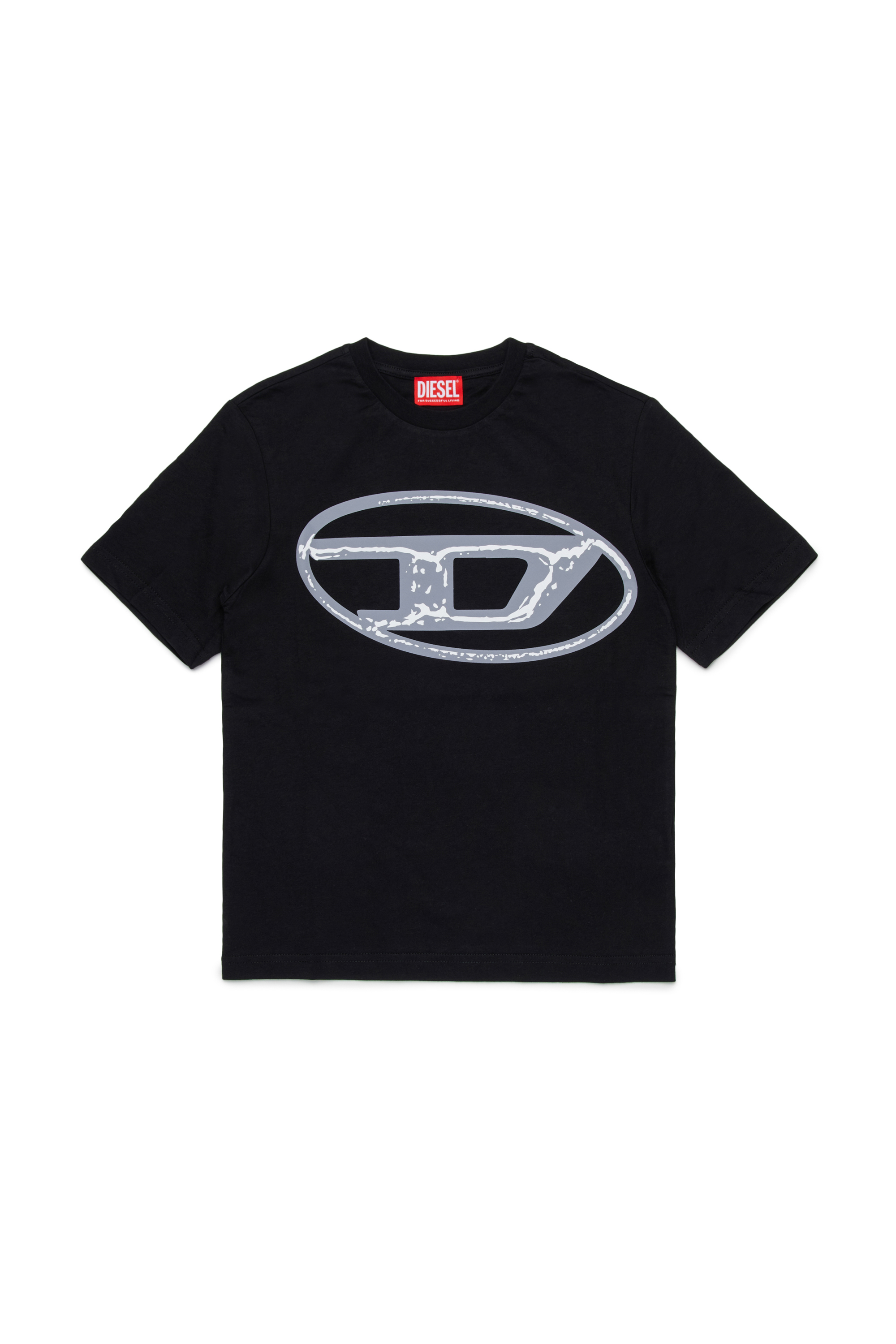 Diesel - TBONNIE OVER, Herren Baumwoll-T-Shirt mit Logoaufdruck in Schwarz - 1