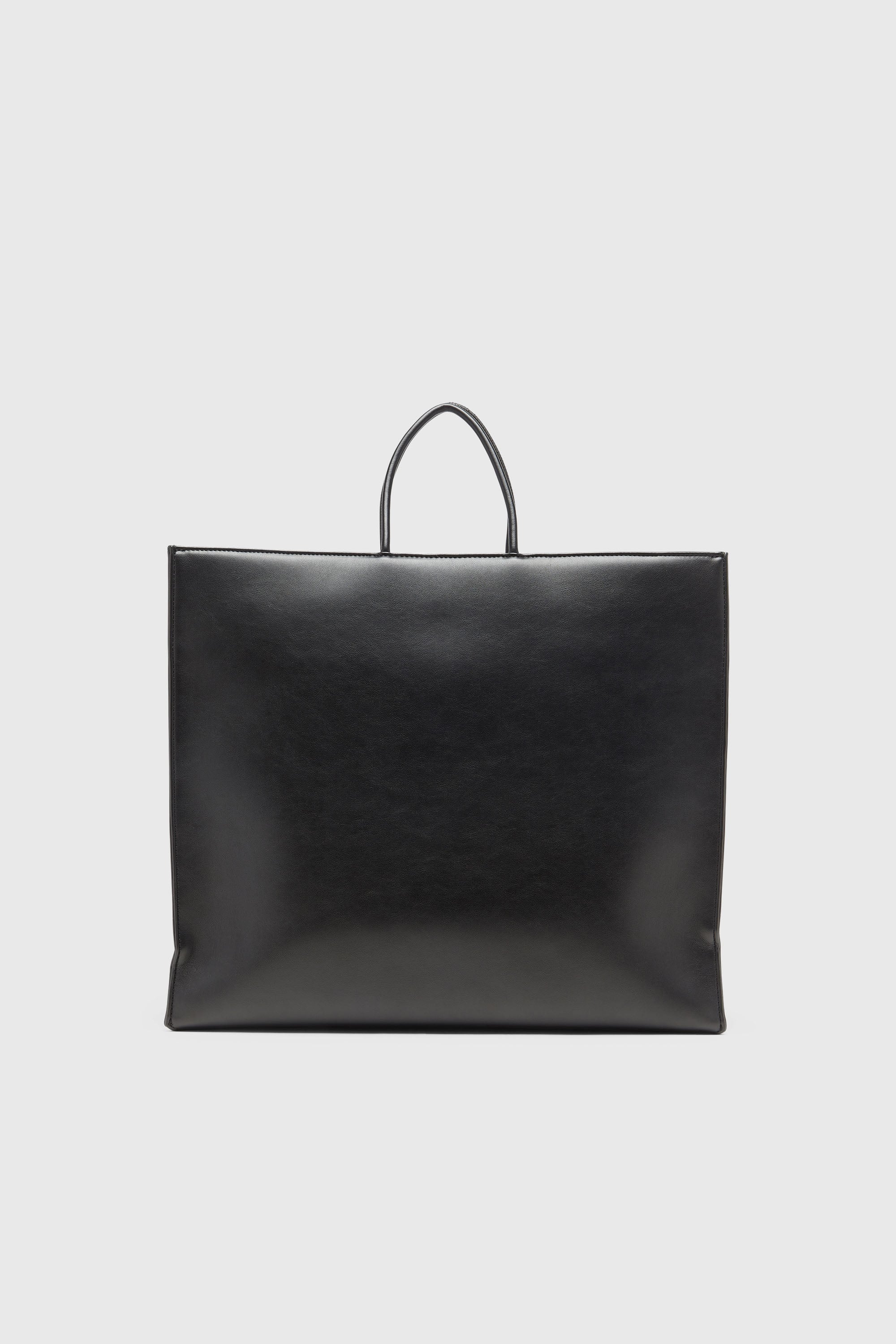 Diesel - DSL 3D SHOPPER EW X, Unisex Dsl 3D-Einkaufstasche aus weichem PU mit gepr&auml;gtem Logo in Schwarz - 2