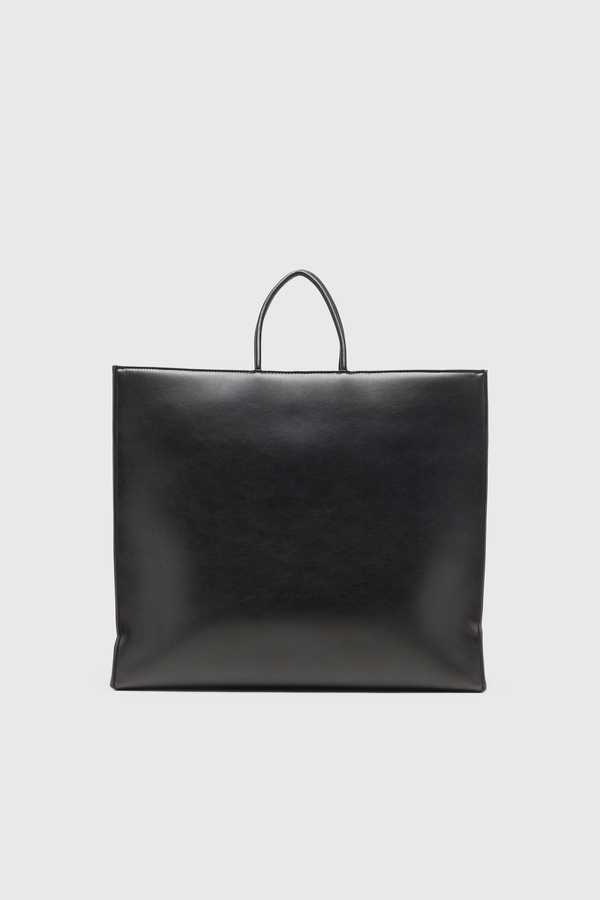 Diesel - DSL 3D SHOPPER EW X, Unisex Dsl 3D-Einkaufstasche aus weichem PU mit gepr&auml;gtem Logo in Schwarz - 3