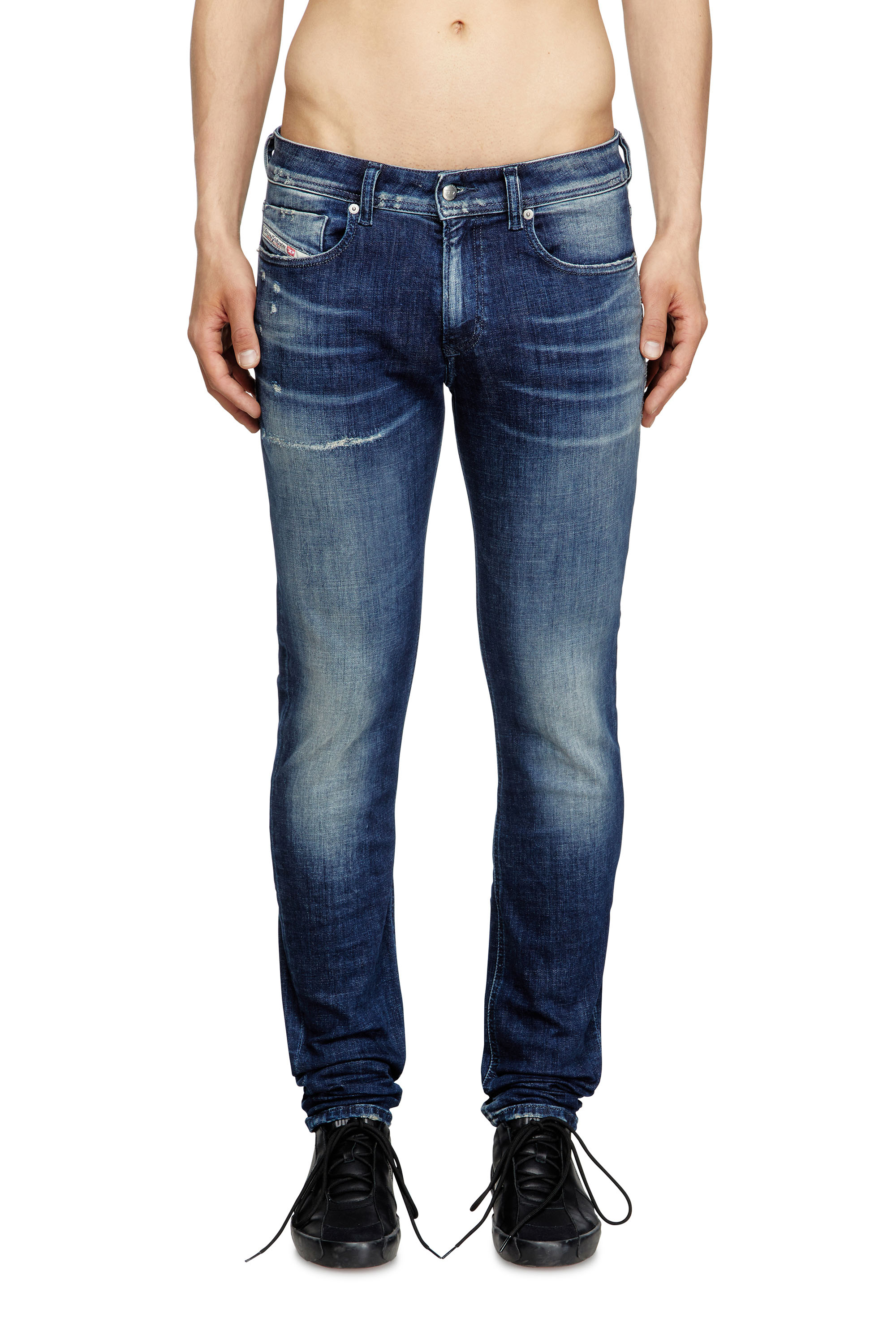 Diesel - Herren Skinny Jeans 1979 Sleenker 09L97, Dunkelblau - 1
