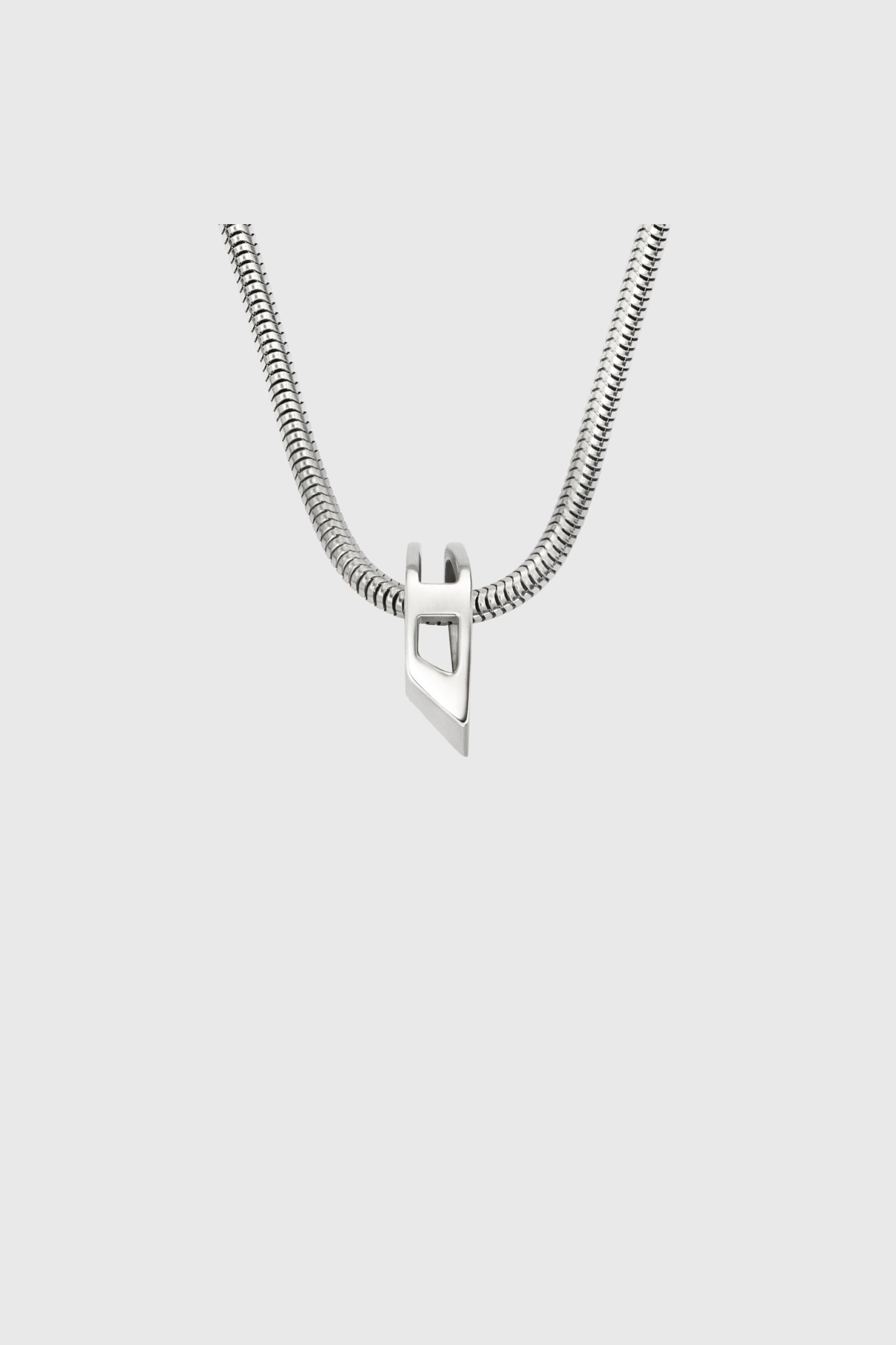 Diesel - DX167240 JEWELLERY, Unisex Halskette aus Edelstahlgliederkette in Silber - 2
