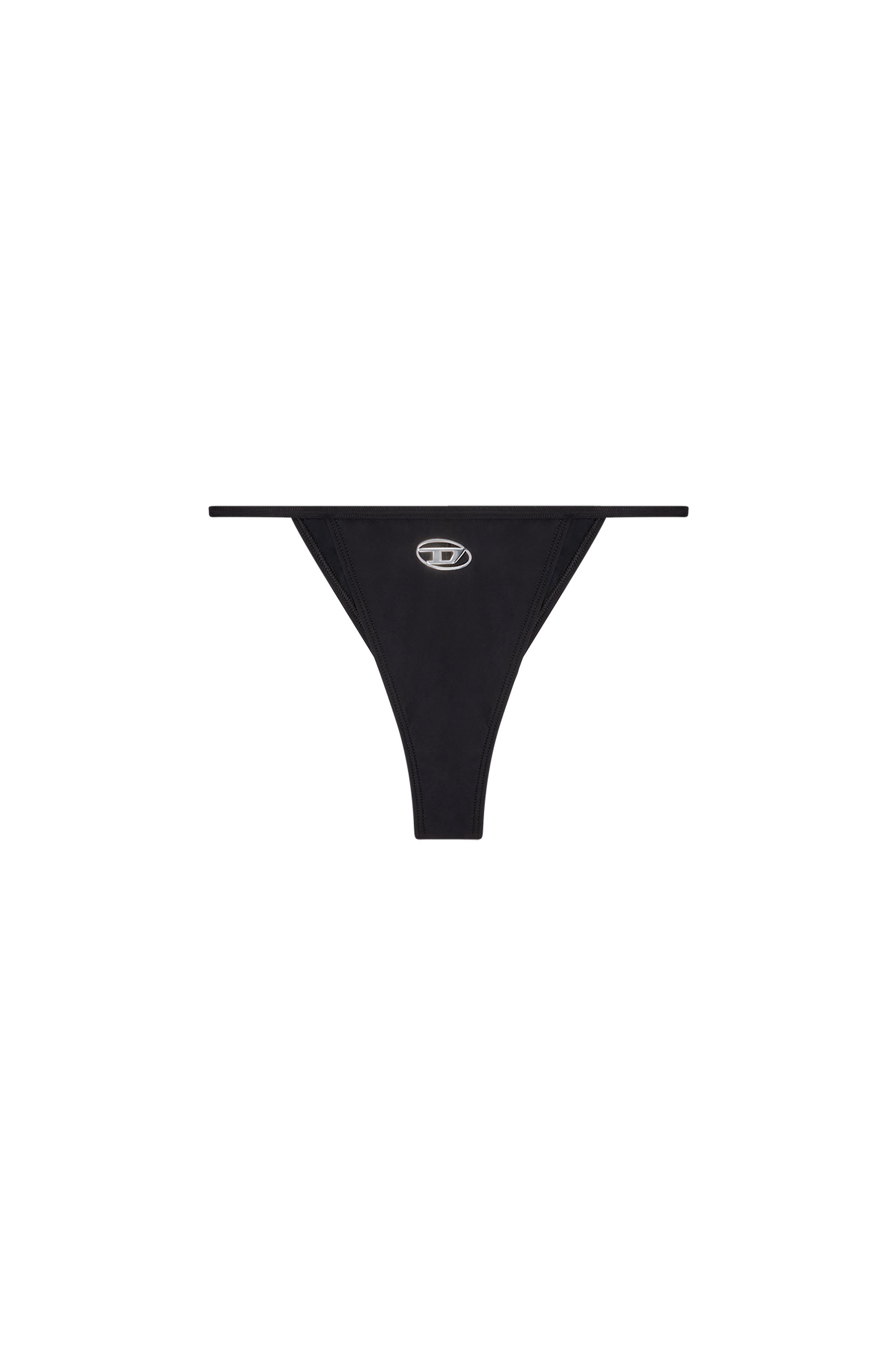 Diesel - CAMILLE-UTLT, Damen Bikini-Hose mit ausgeschnittenem Logo in Schwarz - 4