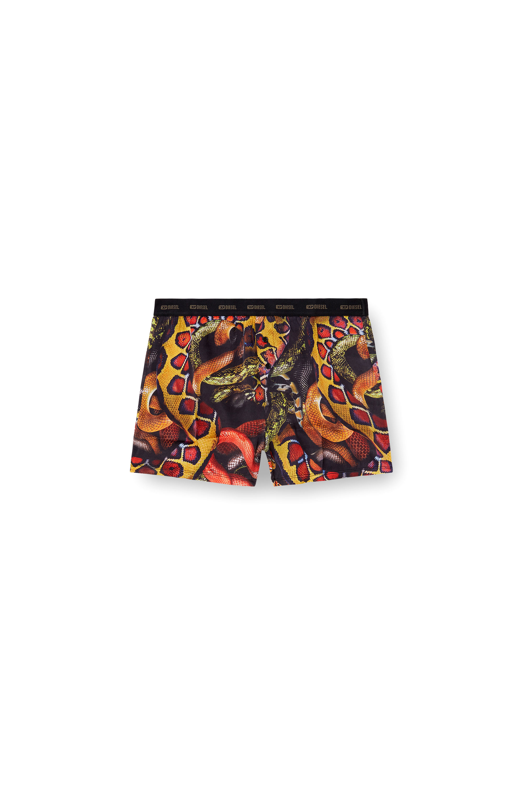 Diesel - STARK-UTLT-SNAKE, Herren Boxershorts aus Satin mit Schlangen-Print in Bunt - 4