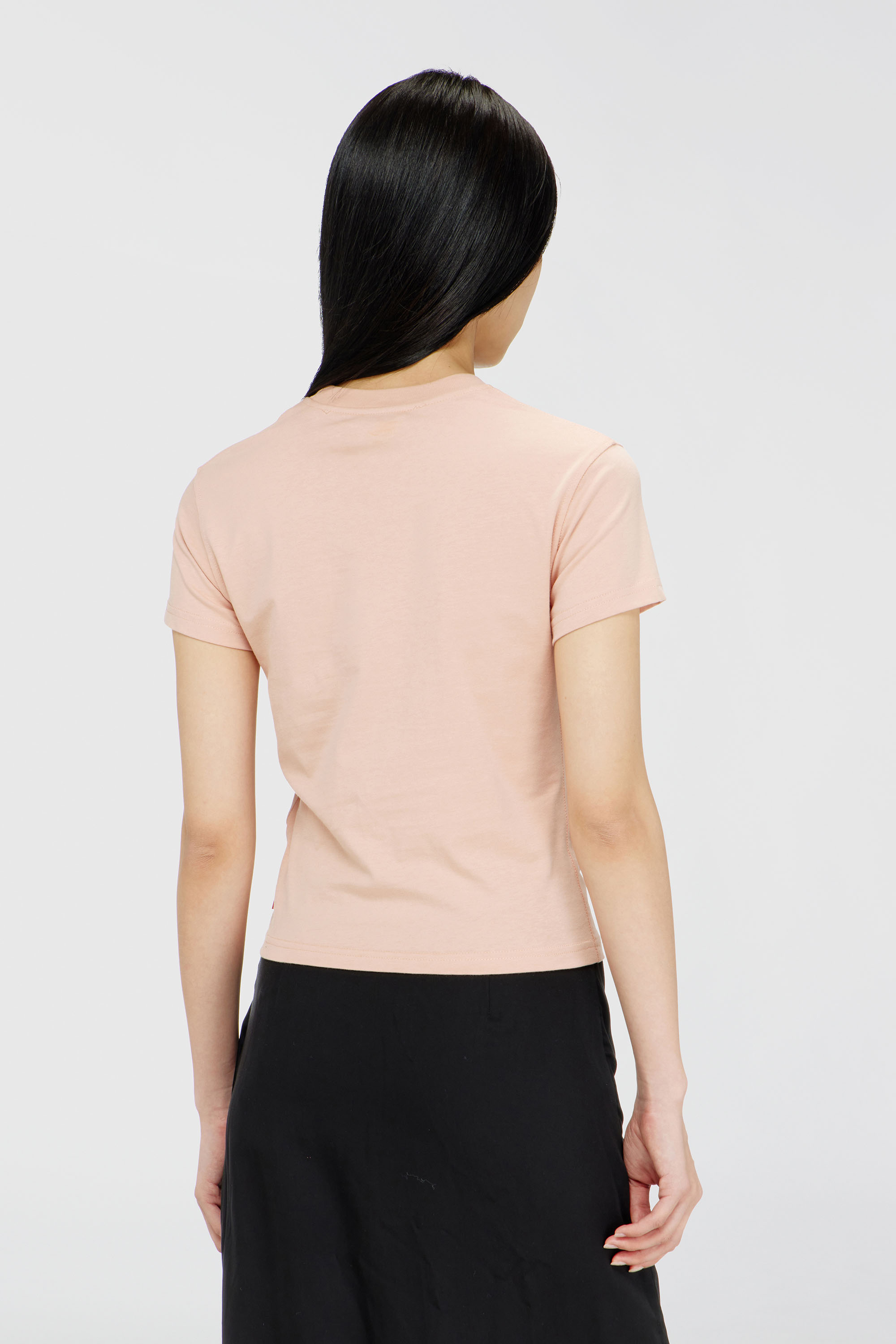 Diesel - T-ILA-AA4, Damen T-Shirt mit Logo-Print in Rosa - 4