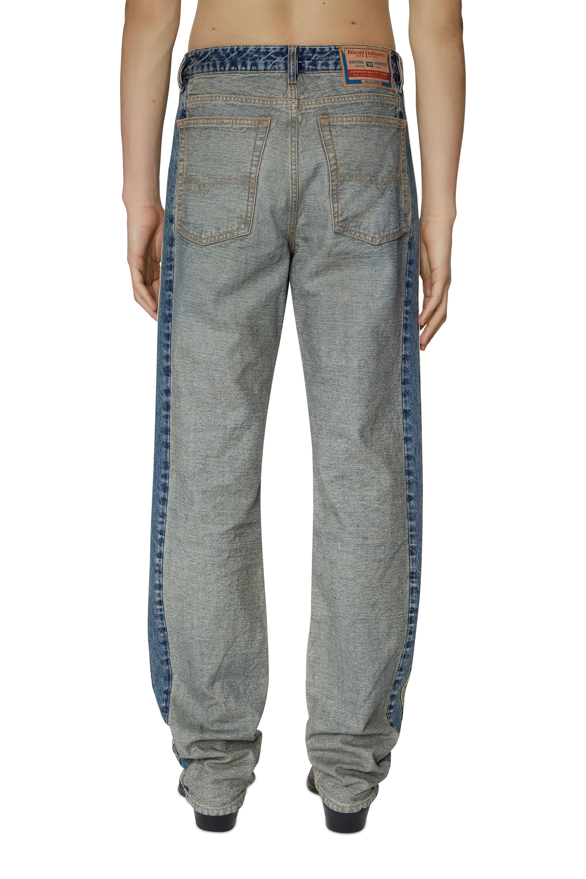 Diesel - 1955 D-Rekiv 007F4 Straight Jeans, Mittelblau - Image 2