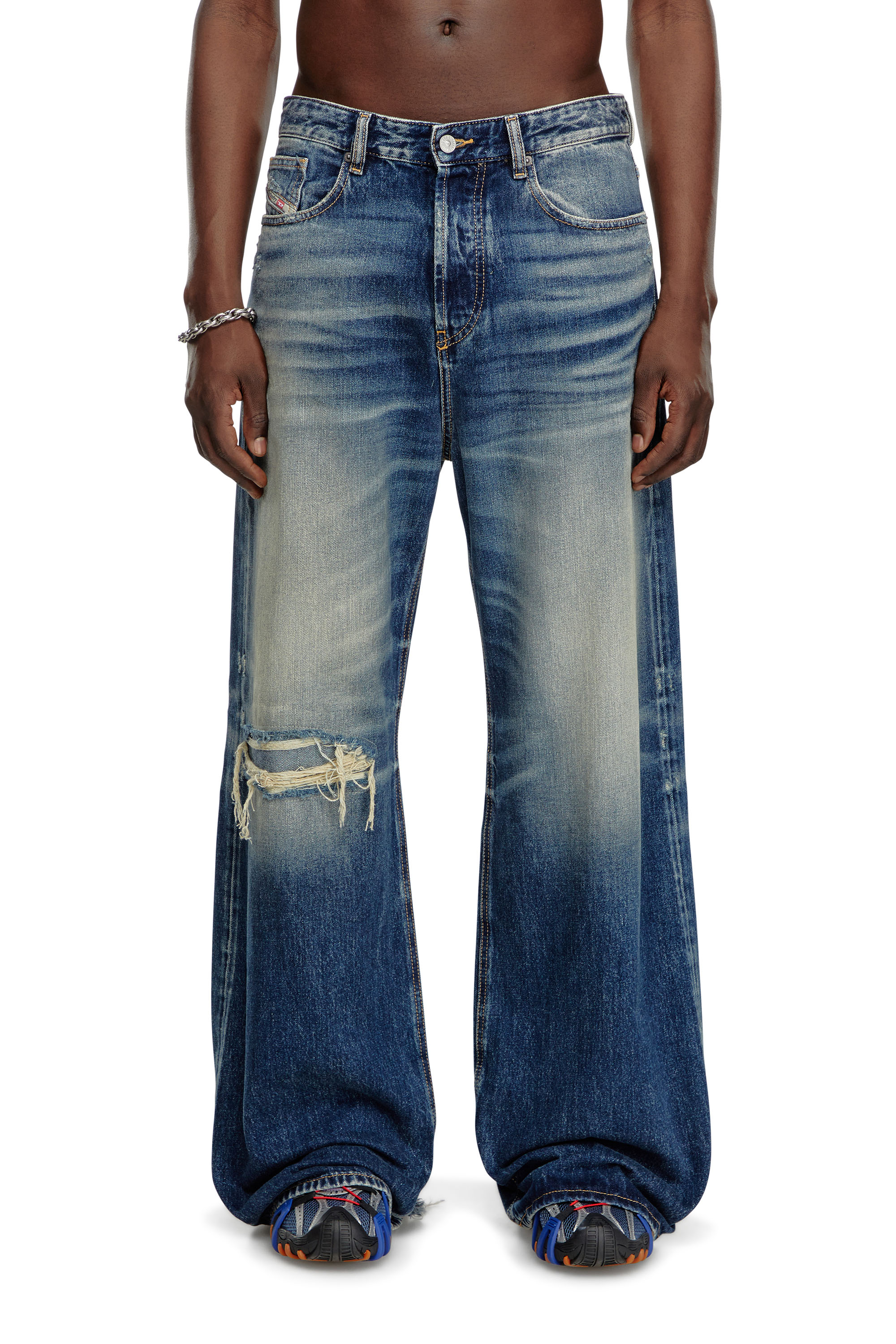 Diesel - Herren Relaxed Jeans D-Rise 09J95, Dunkelblau - 1