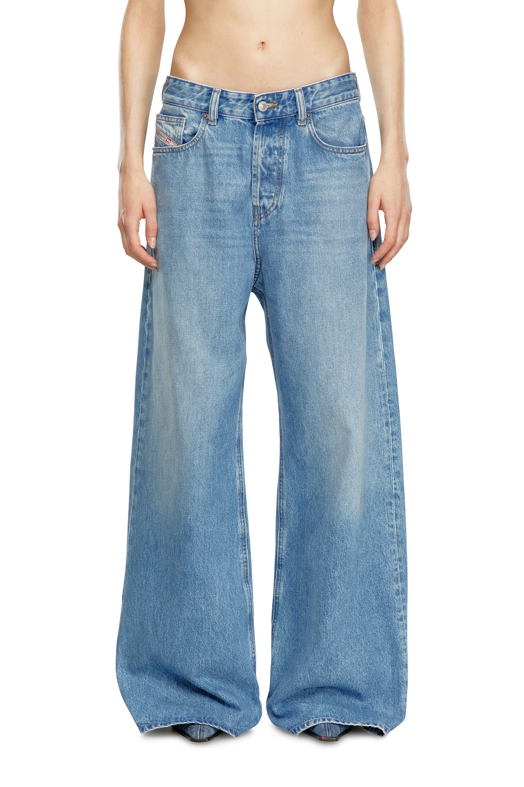 Diesel - Damen Relaxed Jeans 1996 D-Sire 09I29, Hellblau - 4