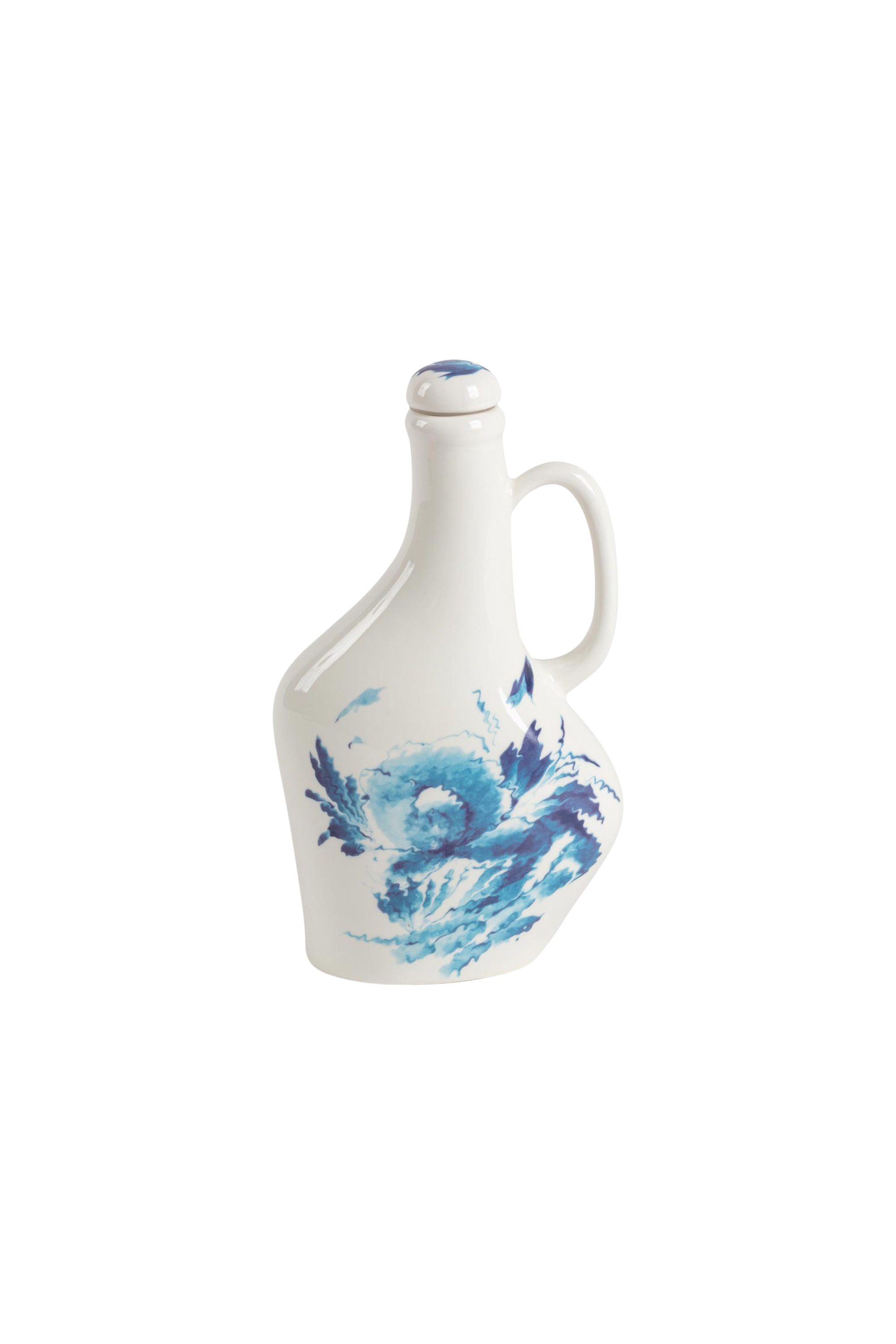 Diesel - 11286 PORCELAIN BOTTLE FOR SEASONING "CL, Unisex's Porcelain bottle for seasoning in White/Blue - 1