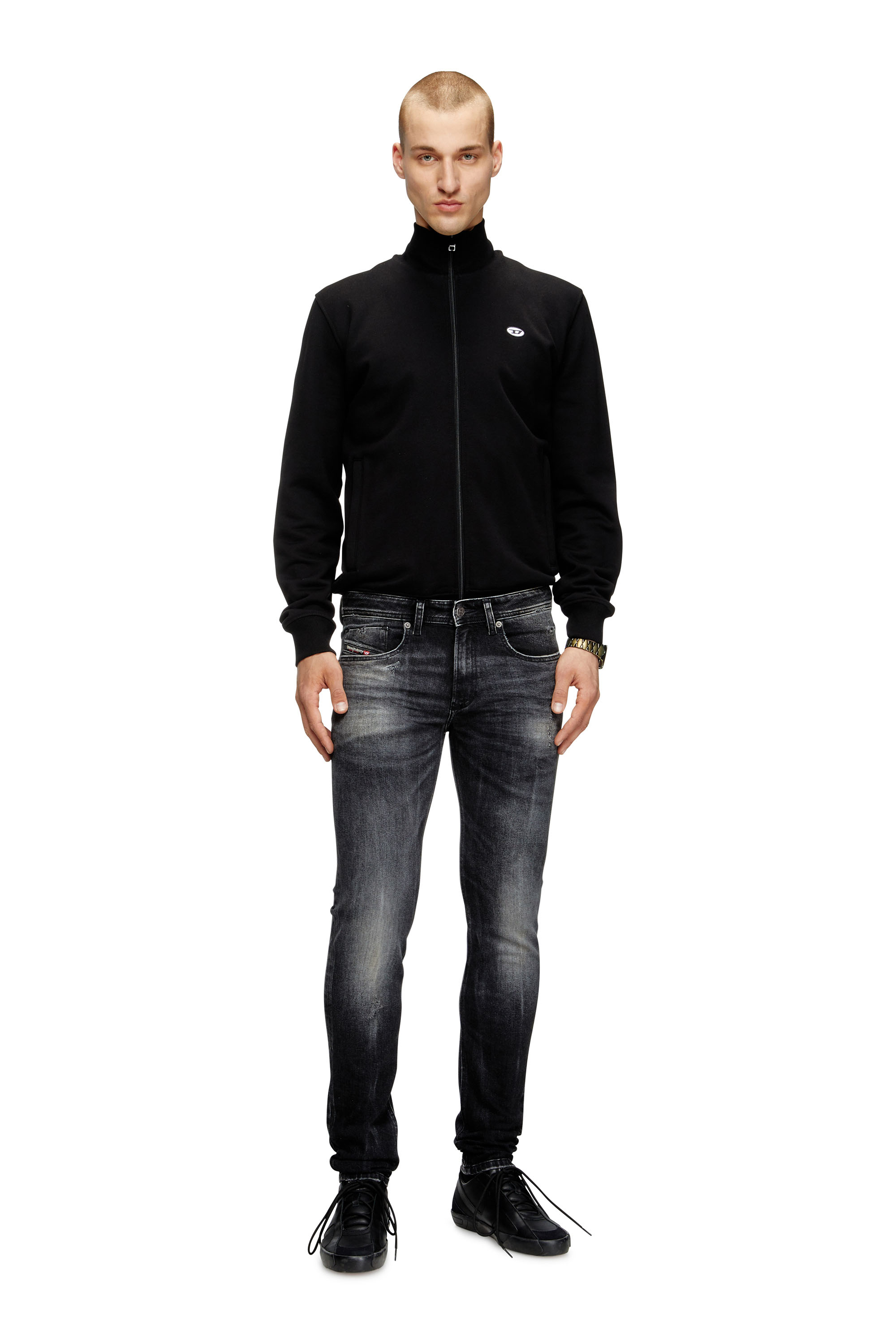 Diesel - Herren Skinny Jeans 1979 Sleenker 0DBDP, Schwarz/Dunkelgrau - 1