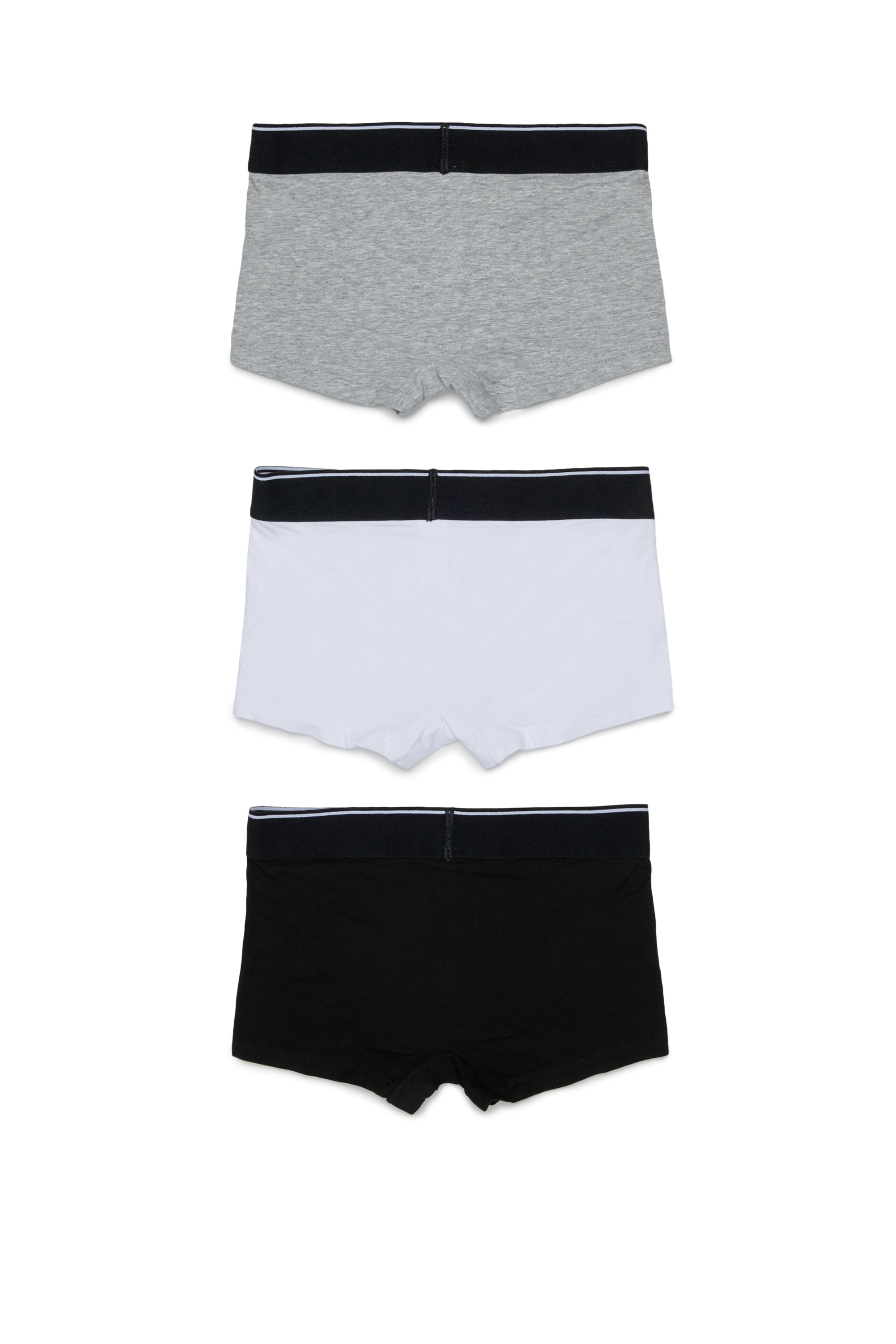 Diesel - UM-UGINTRIPACK-DD, Herren 3er-Pack Boxershorts aus stretch-baumwolle in Schwarz/Grau - 2
