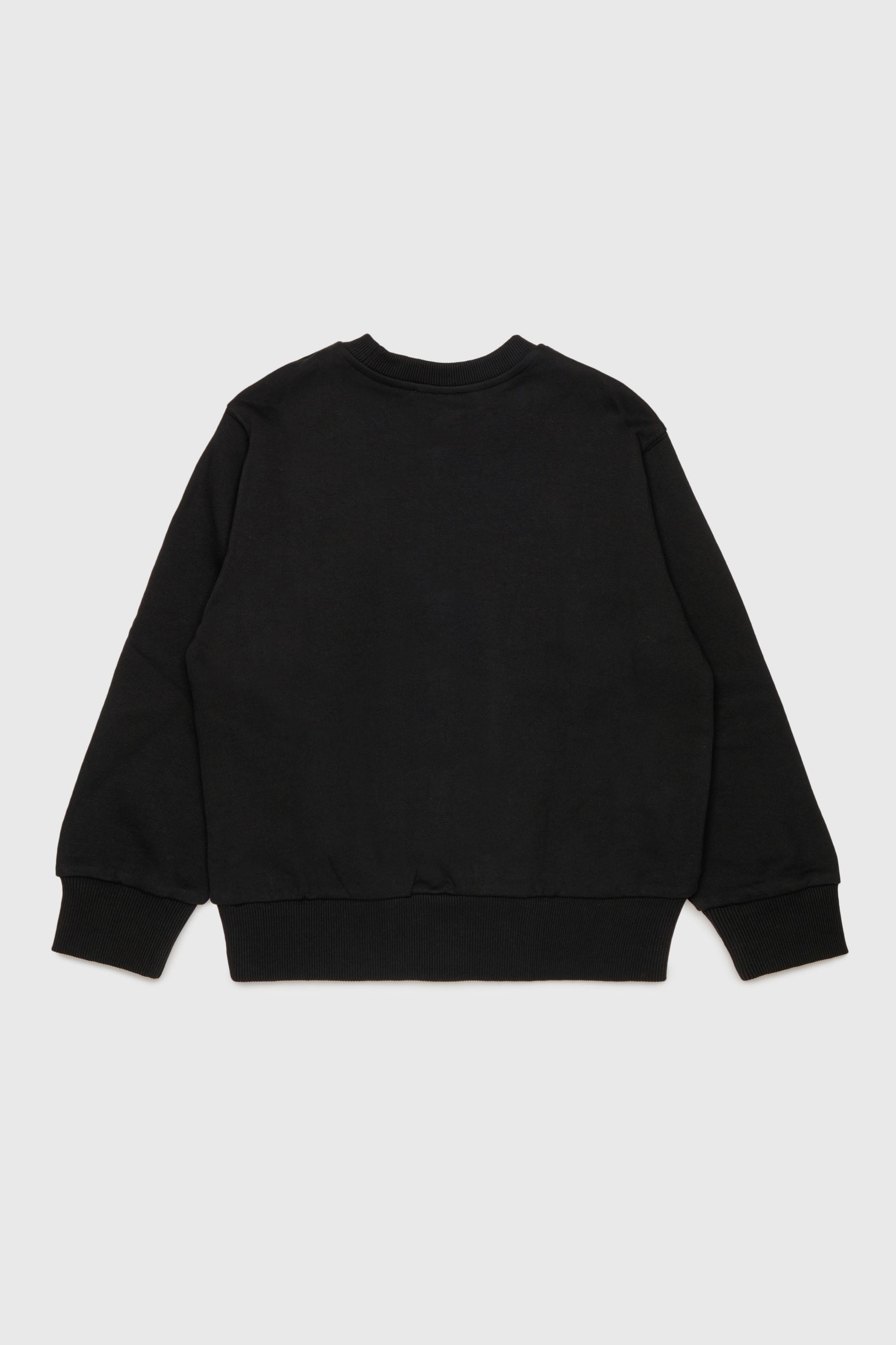 Diesel - SXGIN OVER, Unisex Sweatshirt mit kleinem Logo-Aufn&auml;her in Schwarz - 2