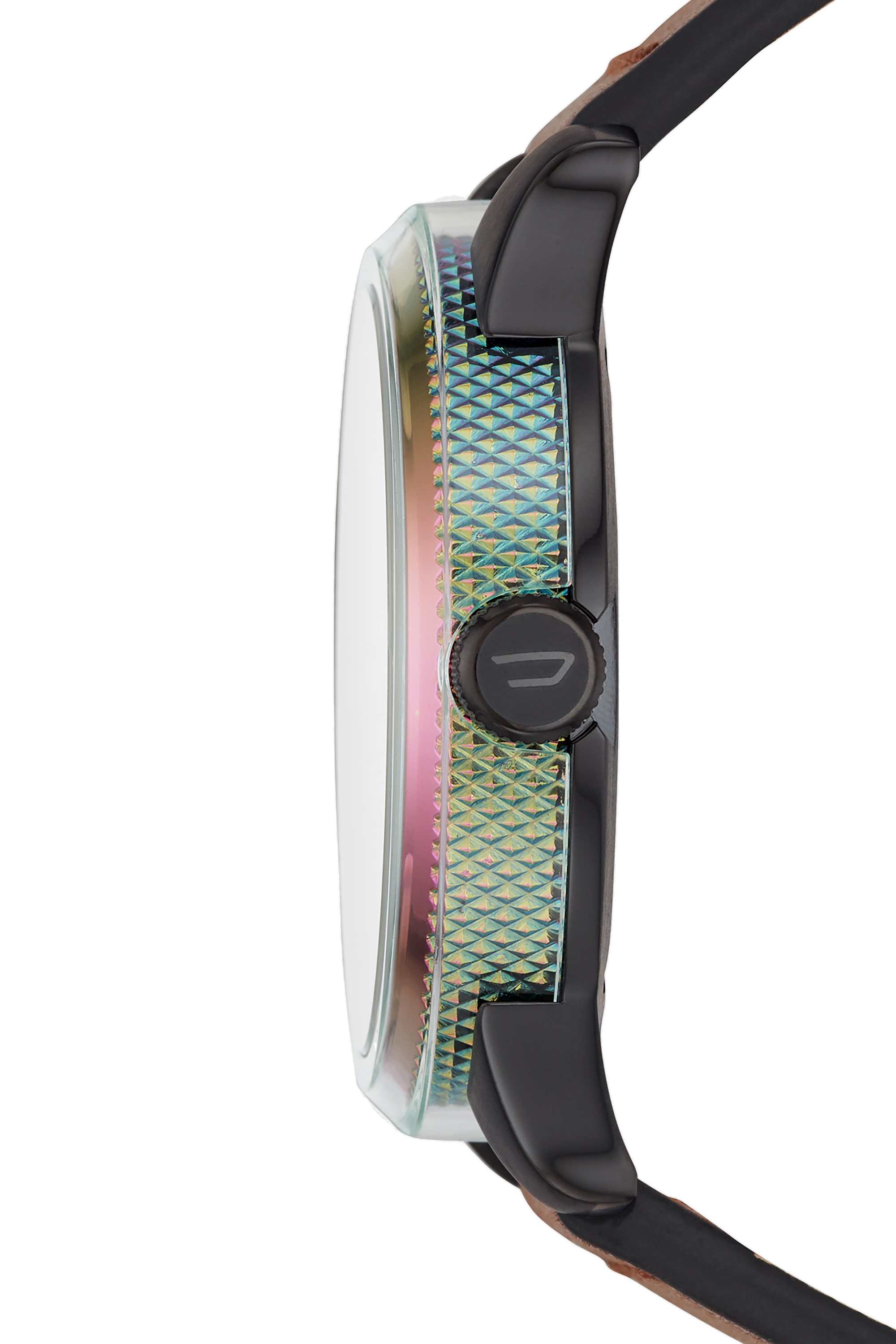 Diesel - DZ1876, Herren Rasp Nsbb Armbanduhr mit drei Zeigern und braunem Lederarmband in Rotbraun - 2