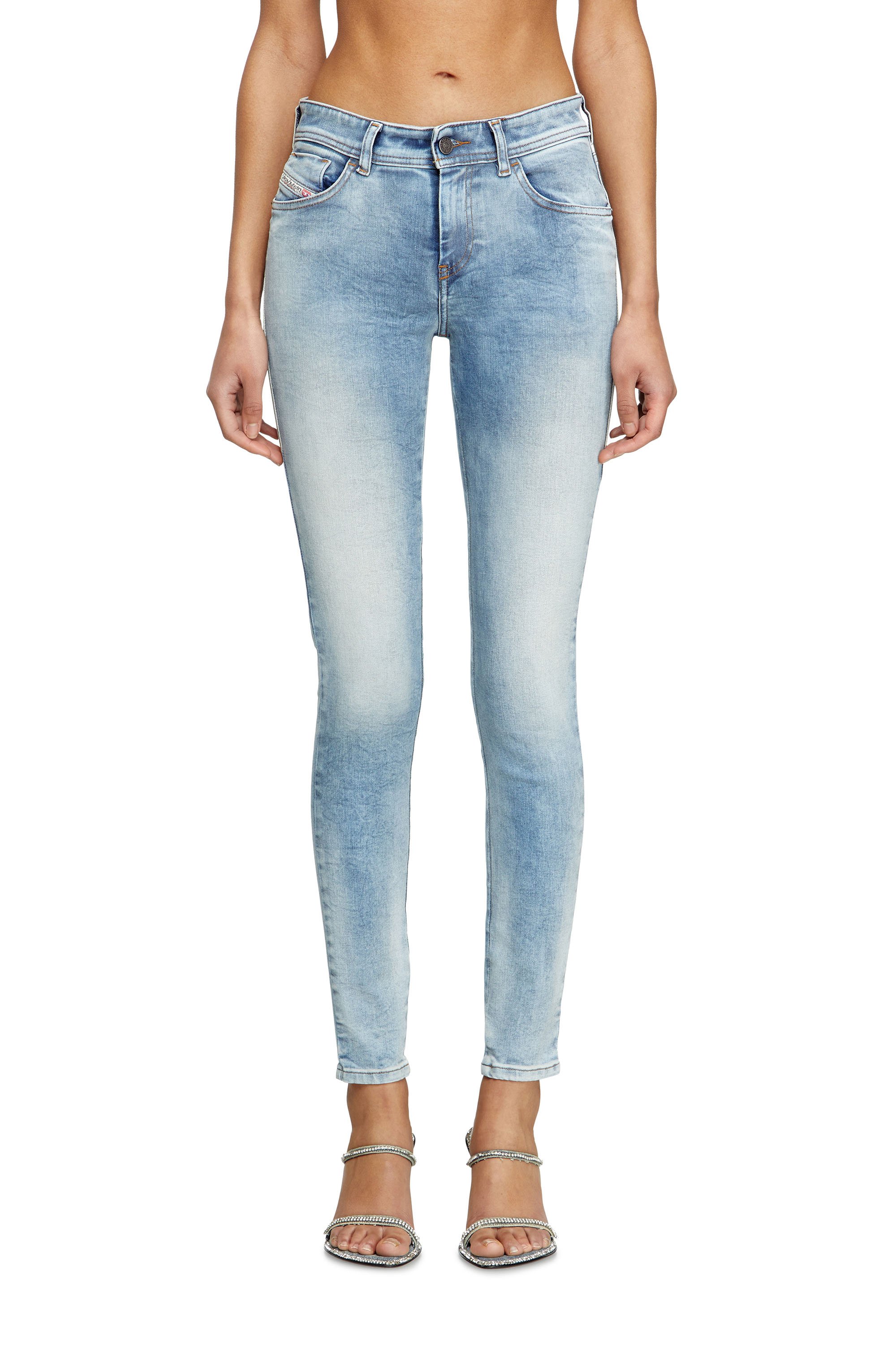 Diesel - Damen Skinny Jeans 2017 Slandy 09K72, Hellblau - 1