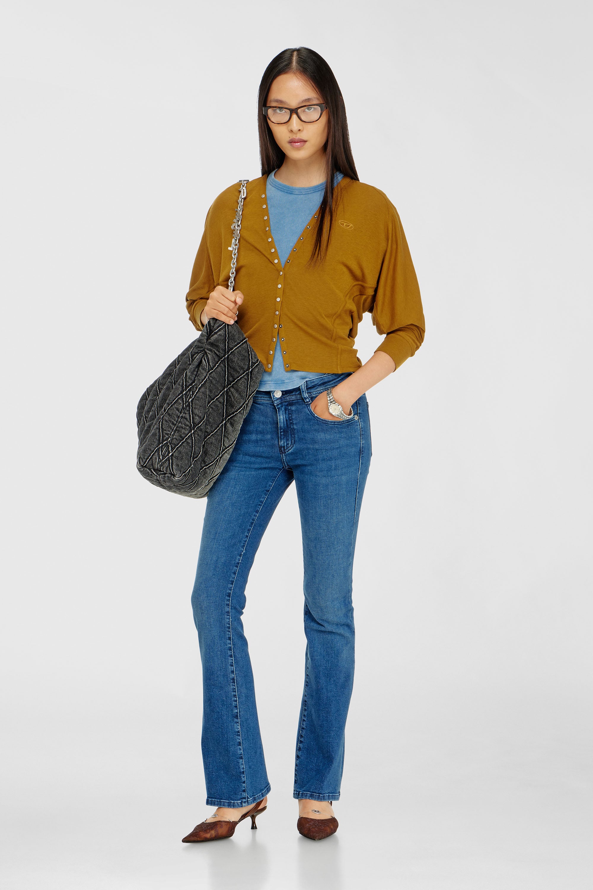 Diesel - Damen Bootcut Jeans 1969 D-Ebbey 0ADBB, Mittelblau - 1