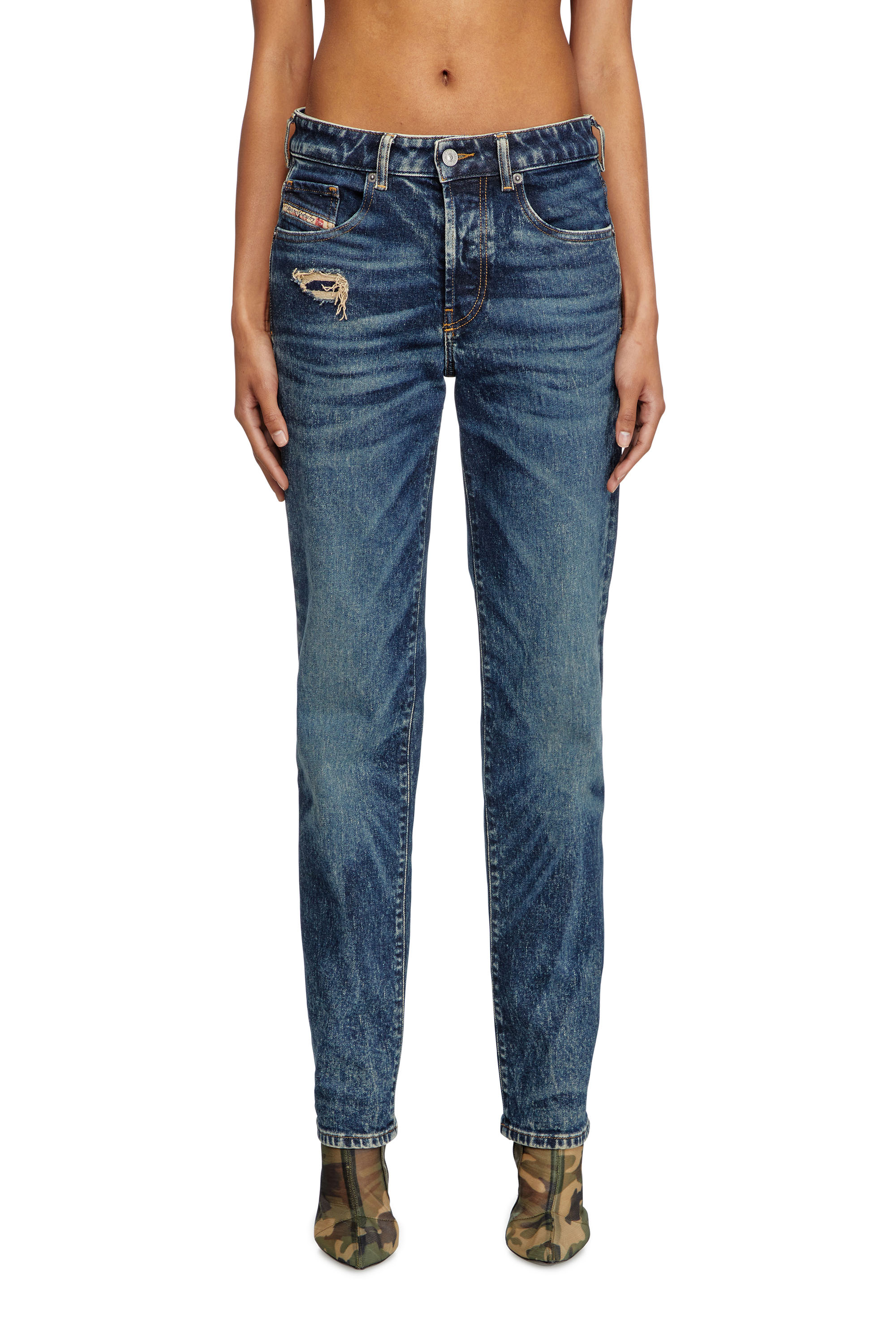 Diesel - Damen Regular Jeans 1989 D-Mine 007Y3, Dunkelblau - 1