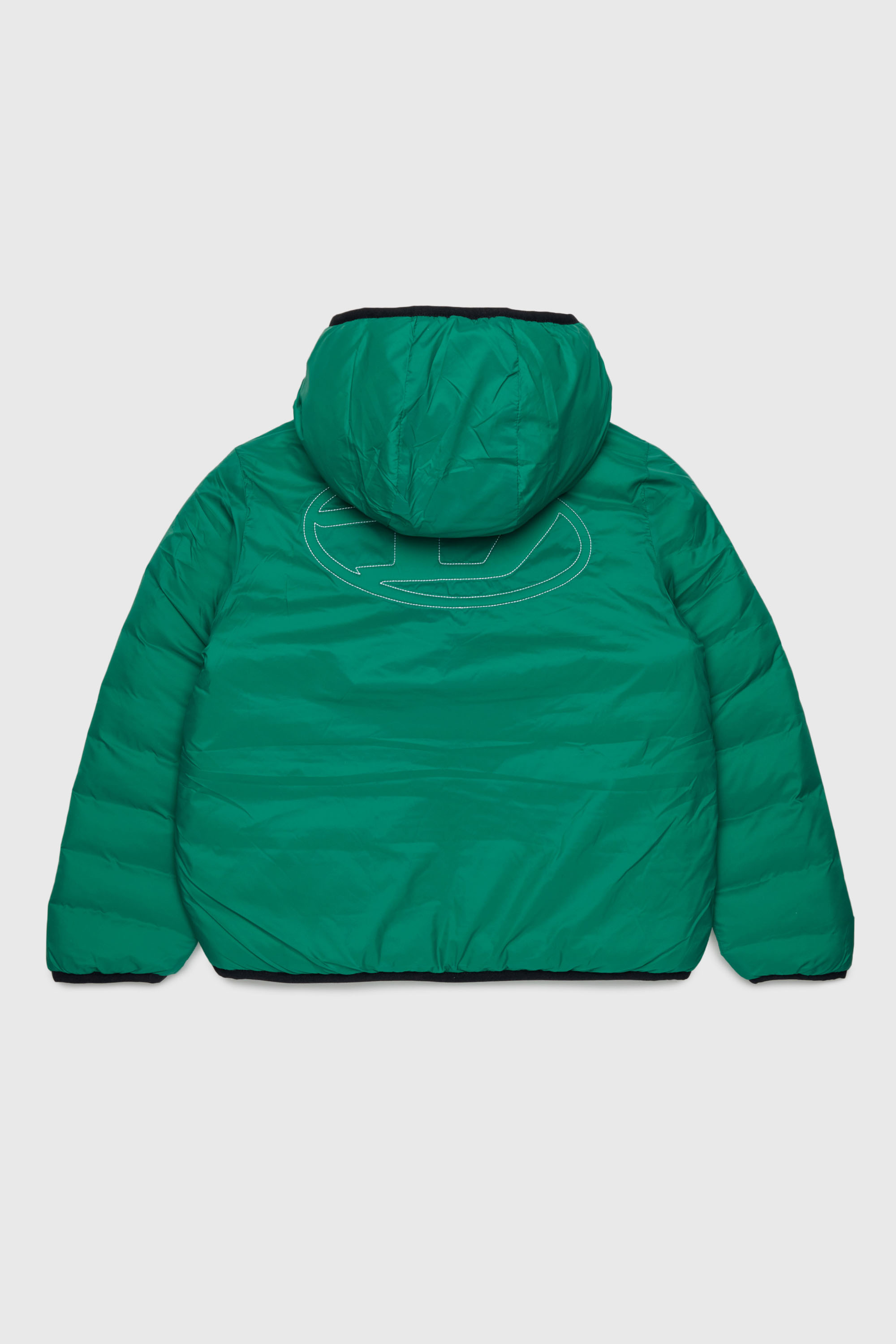 Diesel - JOSIPLS, Unisex Kapuzjacke aus wattiertem Nylon in Gr&uuml;n - 2