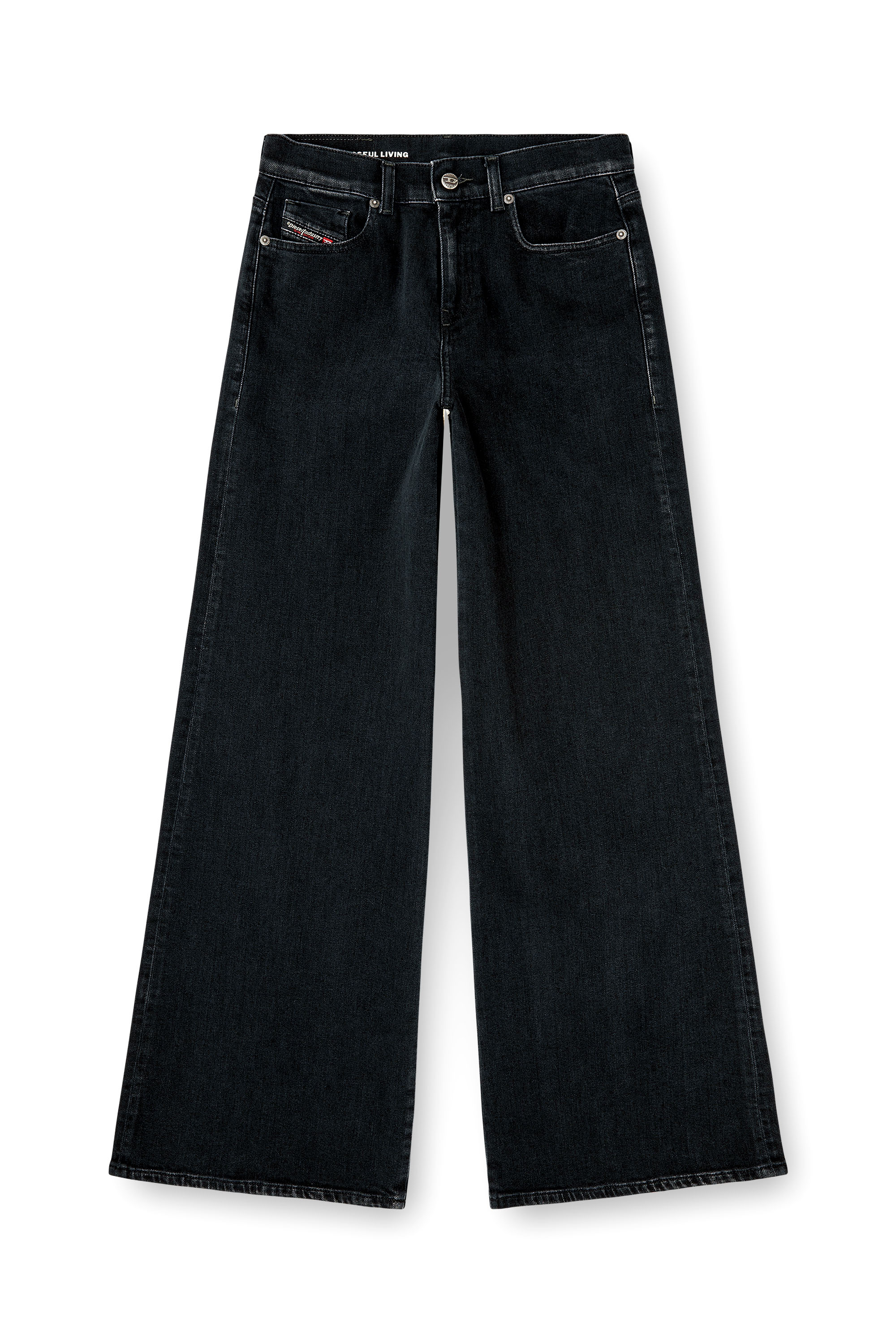 Diesel - Damen Flare Jeans 1978 D-Akemi 09N89, Schwarz/Dunkelgrau - 3