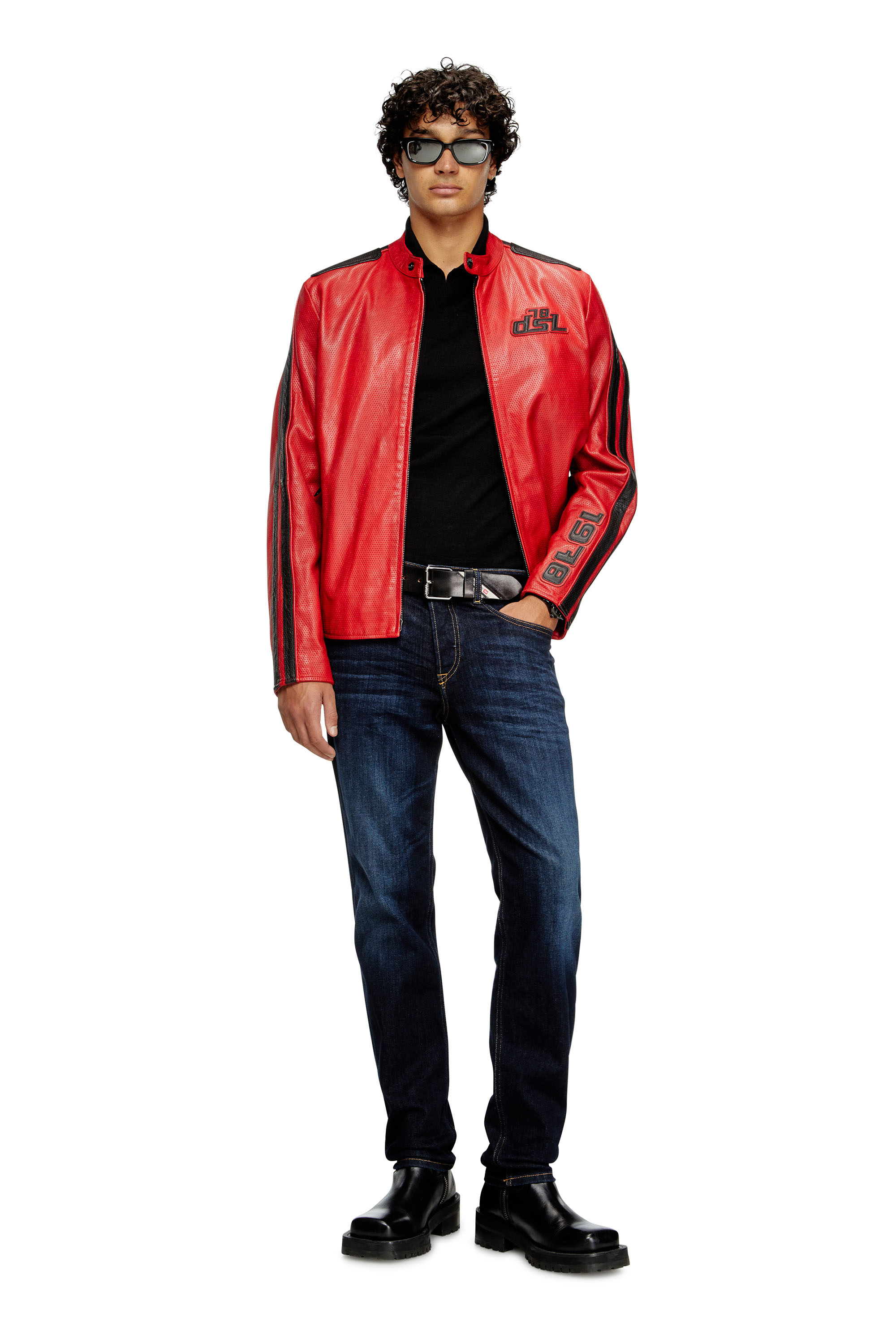 Diesel - K-GLARE, Herren Pullover aus Wolle mit Polokragen in Schwarz - 2