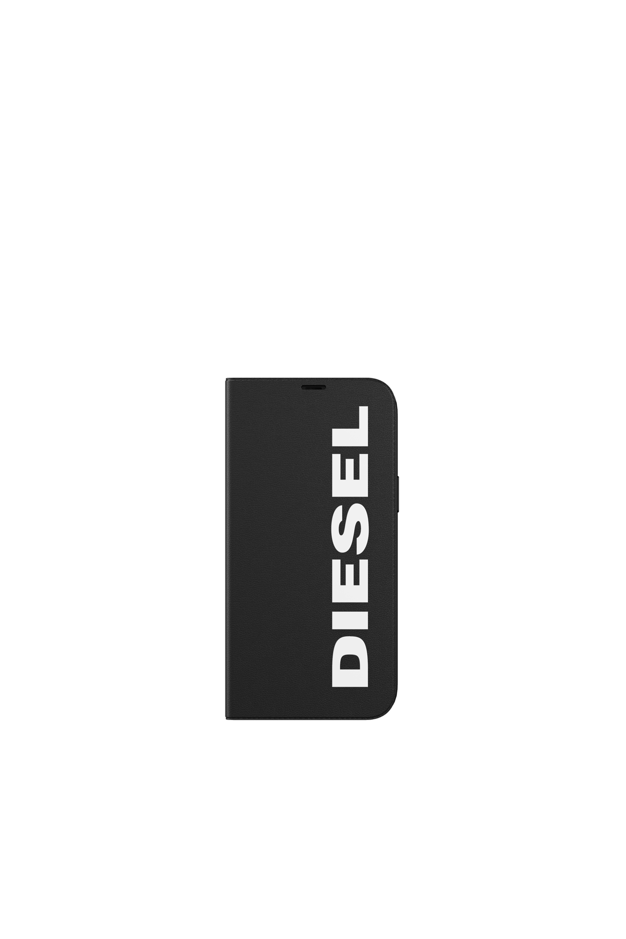 Diesel - 42487 BOOKLET CASE, Unisex Booklet Case f&uuml;r iPhone 12 Pro Max in Schwarz - 2