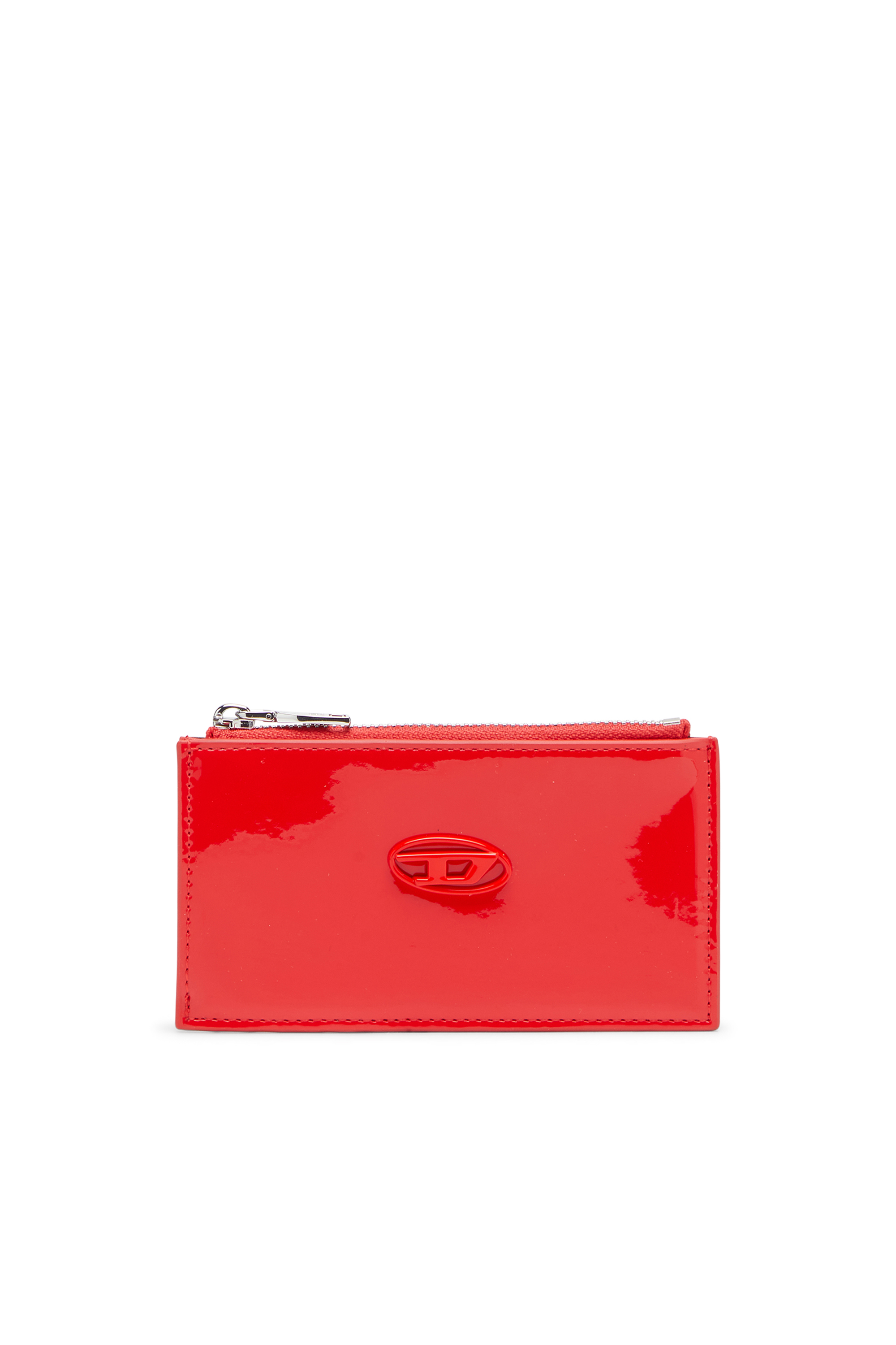 Diesel - PLAY CARD HOLDER III, Damen Kartenetui mit glänzendem Finish in Rot - 1