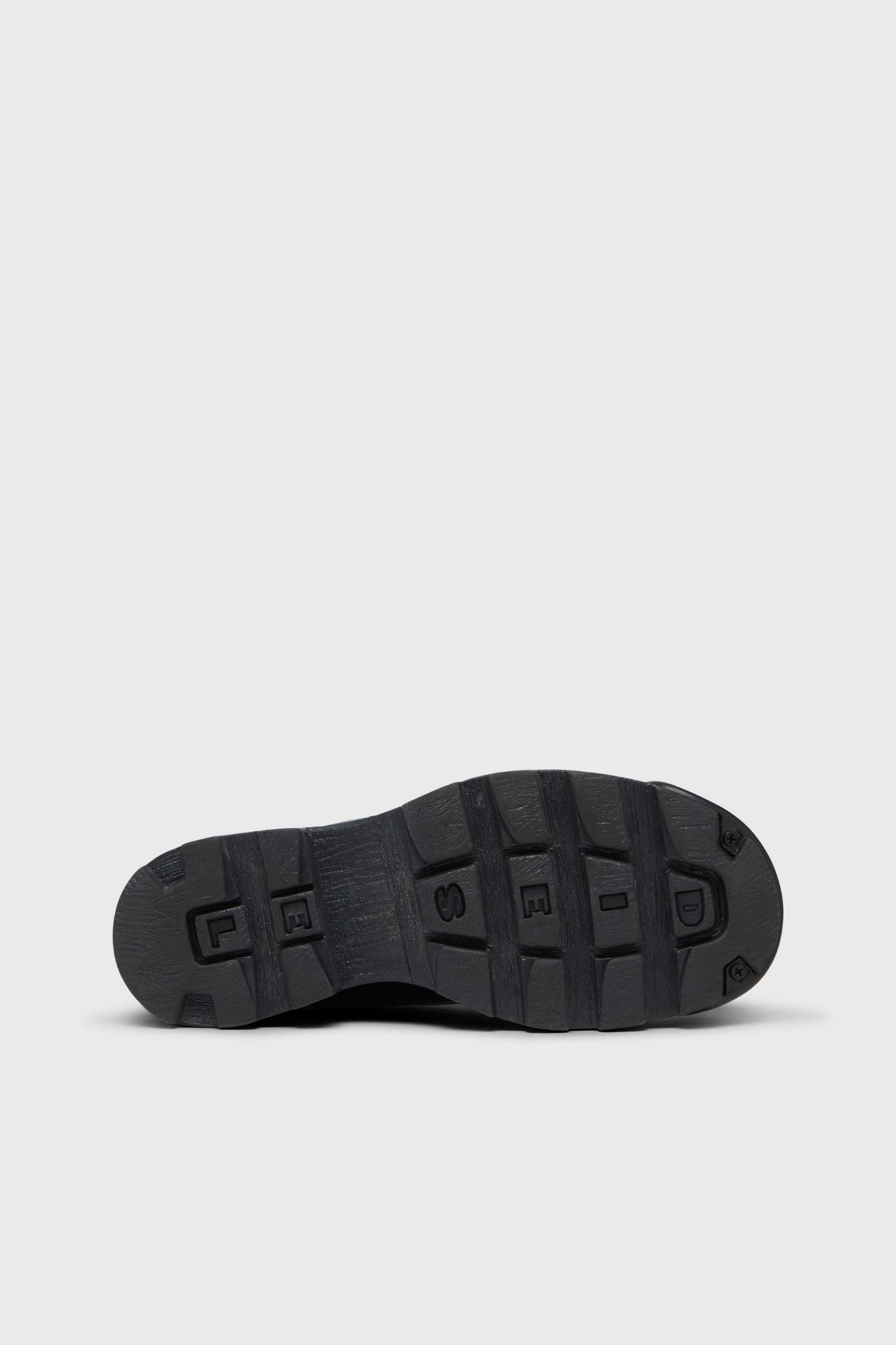 Diesel - D-HAMMER SO D, Herren D-Hammer-Schn&uuml;rschuhe aus Leder mit Oval D-Zehenkappe in Opakes Schwarz - 4