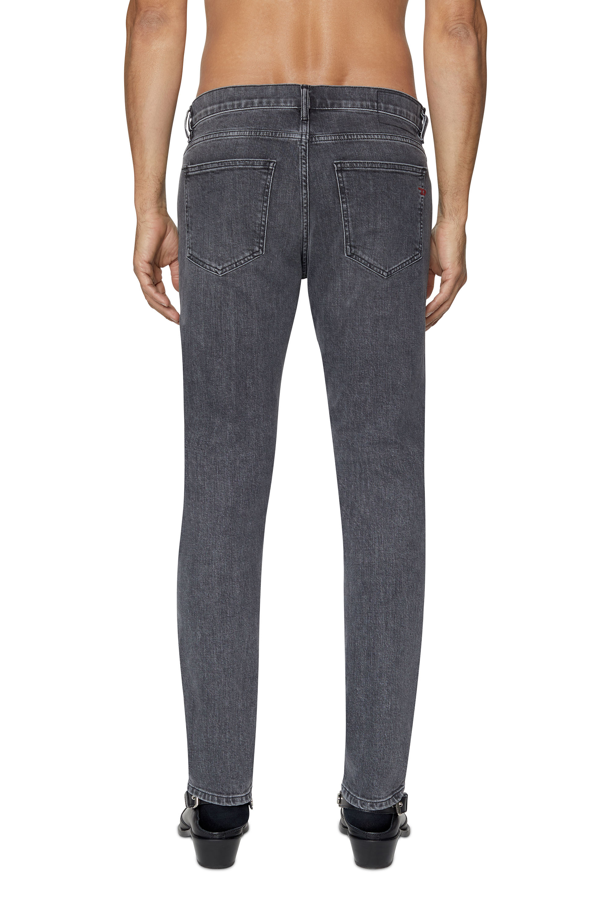 Diesel - Slim Jeans 2019 D-Strukt 09C47, Schwarz/Dunkelgrau - Image 2